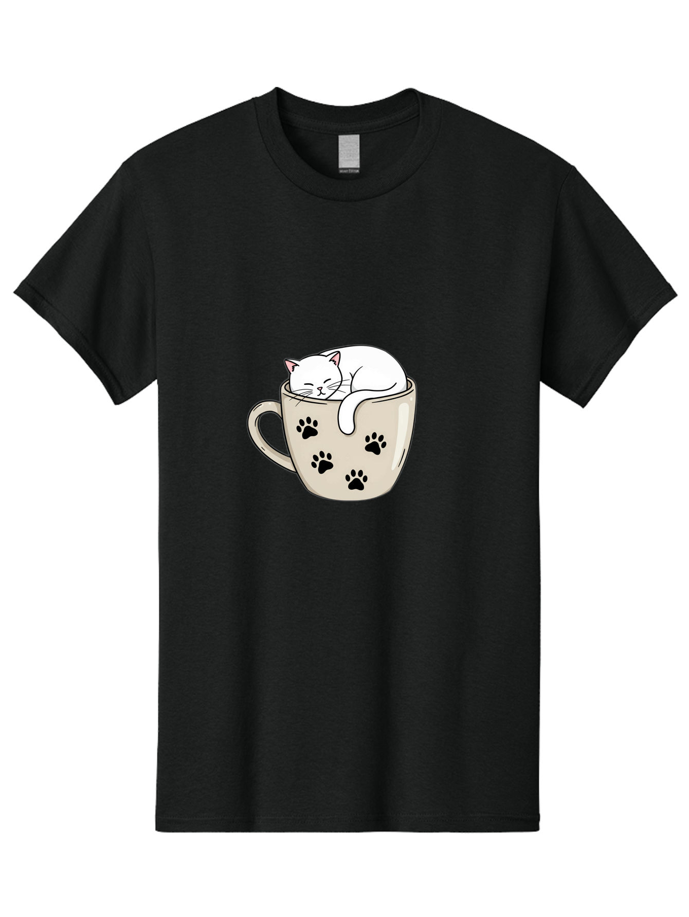 Cat-In-Coffee-Cup Men'S Graphic Tee, 100% Cotton, Comfortable Casual Summer Wear, Machine Washable, Vintage Camera, Old Camera, Antique Camera, Black Camera, Classic Photography, Photography Equipment, Nostalgic Device, Film Camera, Camera Art Bak196