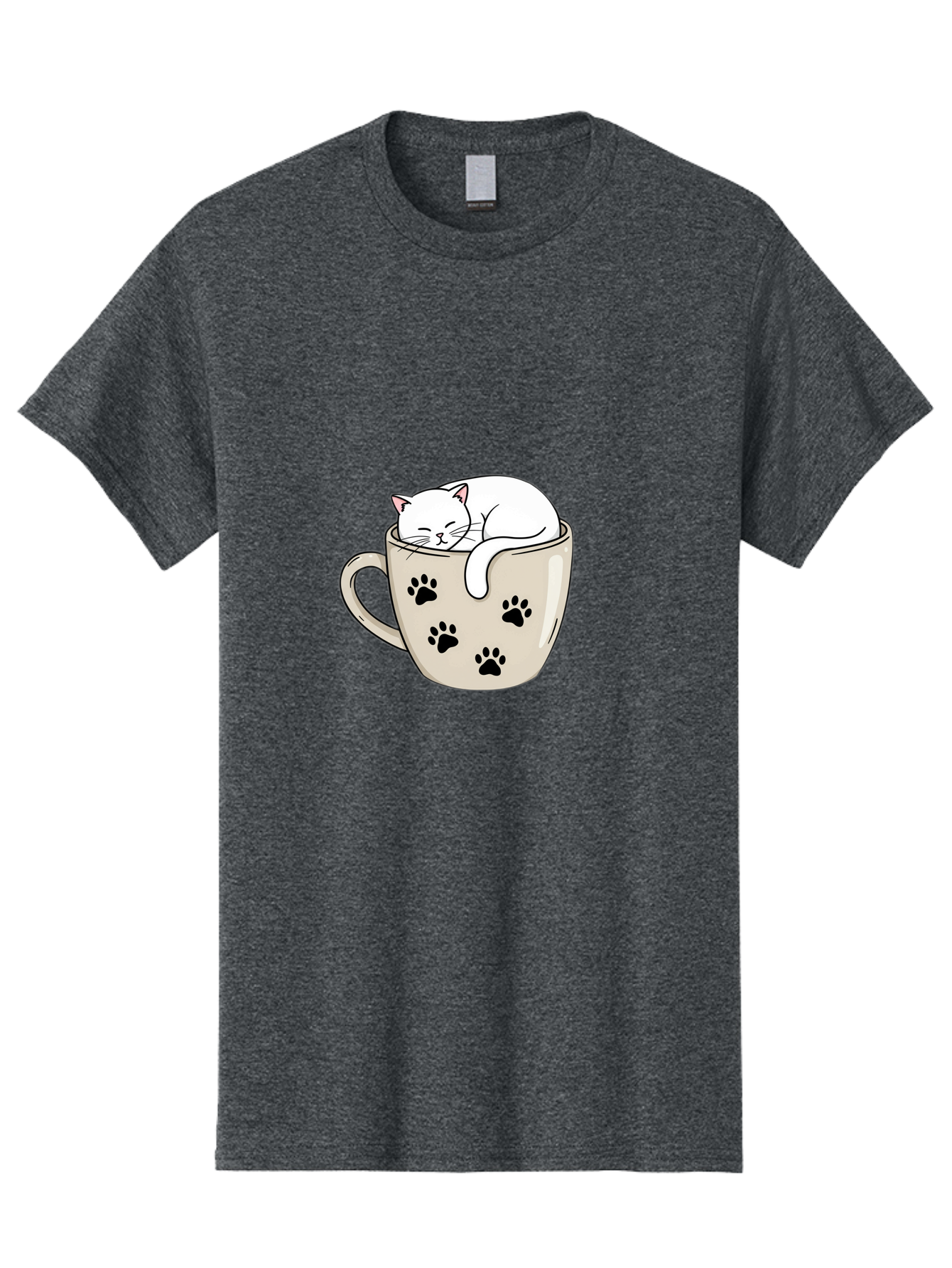 Cat-In-Coffee-Cup Men'S Graphic Tee, 100% Cotton, Comfortable Casual Summer Wear, Machine Washable, Vintage Camera, Old Camera, Antique Camera, Black Camera, Classic Photography, Photography Equipment, Nostalgic Device, Film Camera, Camera Art Bak196