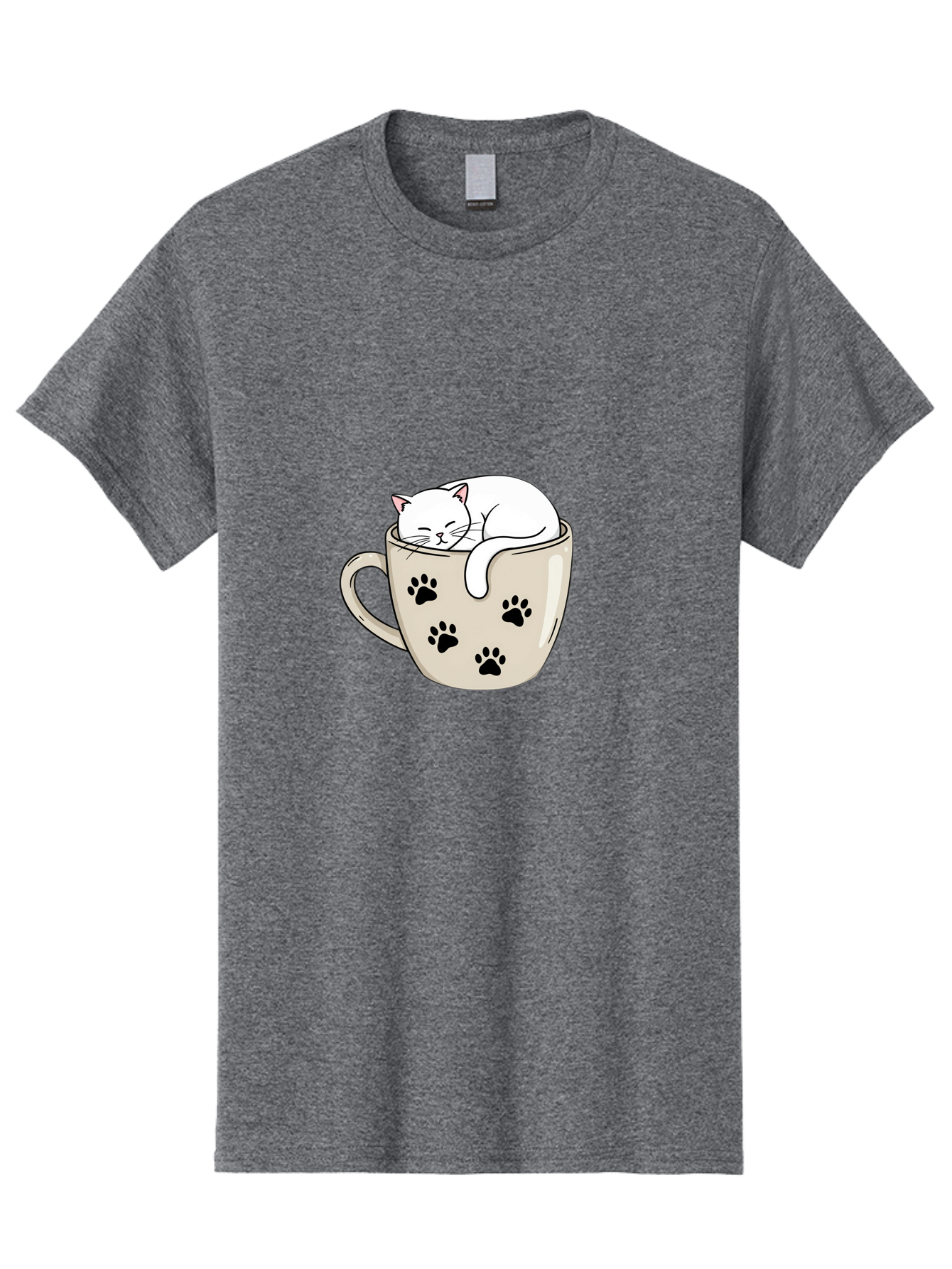 Cat-In-Coffee-Cup Men'S Graphic Tee, 100% Cotton, Comfortable Casual Summer Wear, Machine Washable, Vintage Camera, Old Camera, Antique Camera, Black Camera, Classic Photography, Photography Equipment, Nostalgic Device, Film Camera, Camera Art Bak196