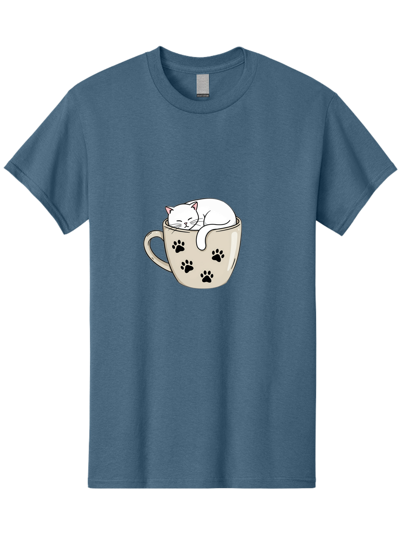 Cat-In-Coffee-Cup Men'S Graphic Tee, 100% Cotton, Comfortable Casual Summer Wear, Machine Washable, Vintage Camera, Old Camera, Antique Camera, Black Camera, Classic Photography, Photography Equipment, Nostalgic Device, Film Camera, Camera Art Bak196
