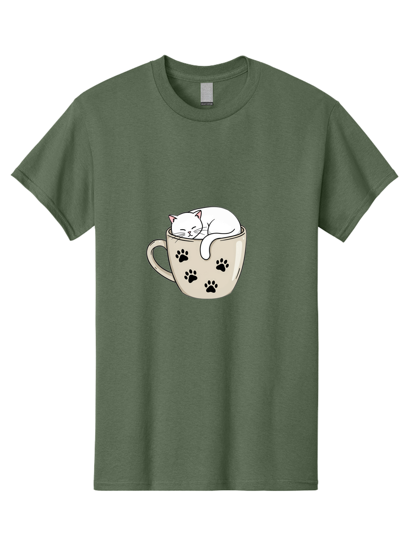 Cat-In-Coffee-Cup Men'S Graphic Tee, 100% Cotton, Comfortable Casual Summer Wear, Machine Washable, Vintage Camera, Old Camera, Antique Camera, Black Camera, Classic Photography, Photography Equipment, Nostalgic Device, Film Camera, Camera Art Bak196