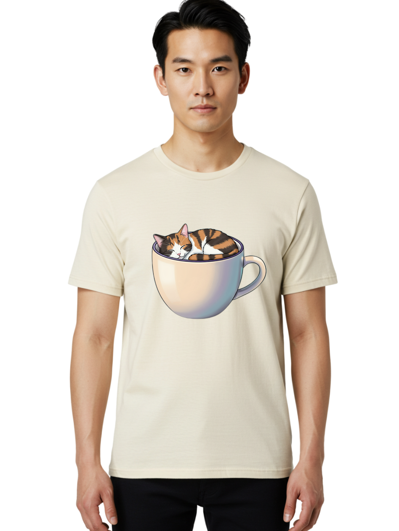 Cat-In-Cup Men'S Graphic Tee, 100% Cotton, Comfortable Casual Summer Wear, Machine Washable, Vintage Camera, Old Camera, Antique Camera, Black Camera, Classic Photography, Photography Equipment, Nostalgic Device, Film Camera, Camera Art Bak197