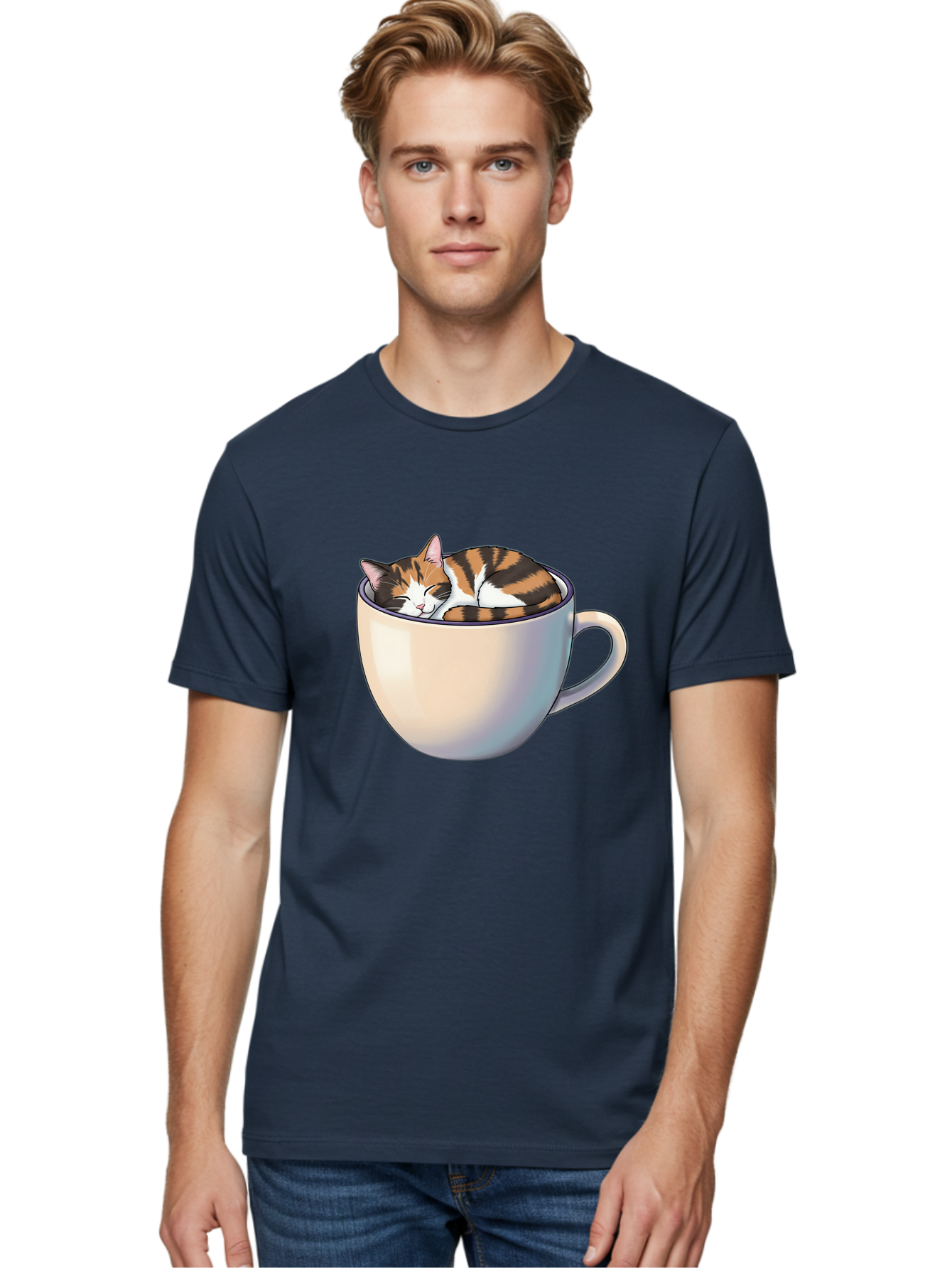 Cat-In-Cup Men'S Graphic Tee, 100% Cotton, Comfortable Casual Summer Wear, Machine Washable, Vintage Camera, Old Camera, Antique Camera, Black Camera, Classic Photography, Photography Equipment, Nostalgic Device, Film Camera, Camera Art Bak197