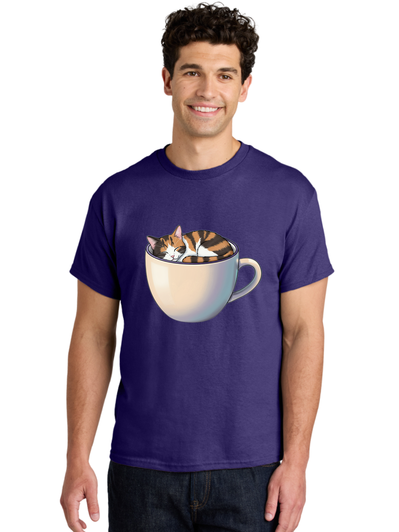 Cat-In-Cup Men'S Graphic Tee, 100% Cotton, Comfortable Casual Summer Wear, Machine Washable, Vintage Camera, Old Camera, Antique Camera, Black Camera, Classic Photography, Photography Equipment, Nostalgic Device, Film Camera, Camera Art Bak197