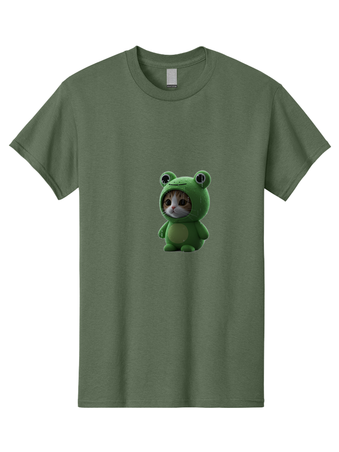 Cat-In-Frog-Costume-2 Men'S Graphic Tee, 100% Cotton, Comfortable Casual Summer Wear, Machine Washable, Vintage Camera, Old Camera, Antique Camera, Black Camera, Classic Photography, Photography Equipment, Nostalgic Device, Film Camera, Bak199