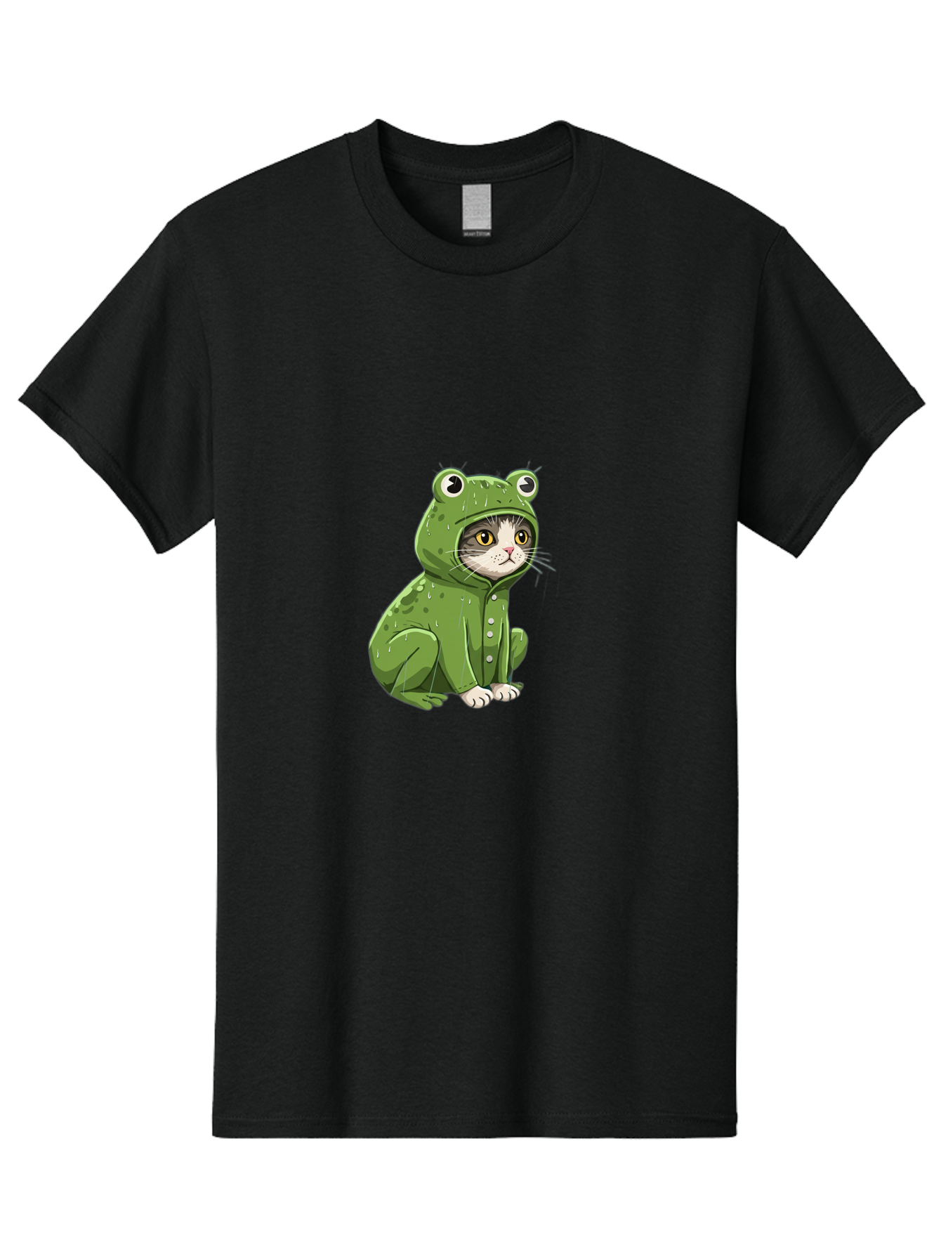 Cat-In-Frog-Costume-3 Men'S Graphic Tee, 100% Cotton, Comfortable Casual Summer Wear, Machine Washable, Vintage Camera, Old Camera, Antique Camera, Black Camera, Classic Photography, Photography Equipment, Nostalgic Device, Film Camera, Bak200