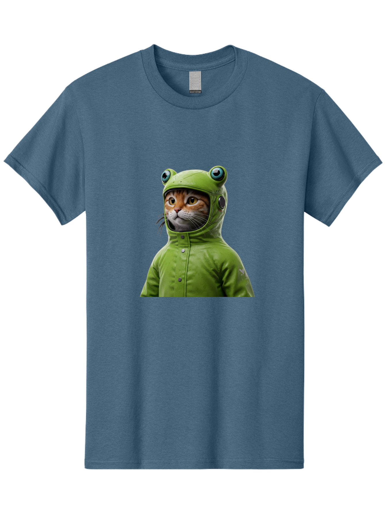 Cat-In-Frog-Costume-5 Men'S Graphic Tee, 100% Cotton, Comfortable Casual Summer Wear, Machine Washable, Vintage Camera, Old Camera, Antique Camera, Black Camera, Classic Photography, Photography Equipment, Nostalgic Device, Film Camera, Bak202
