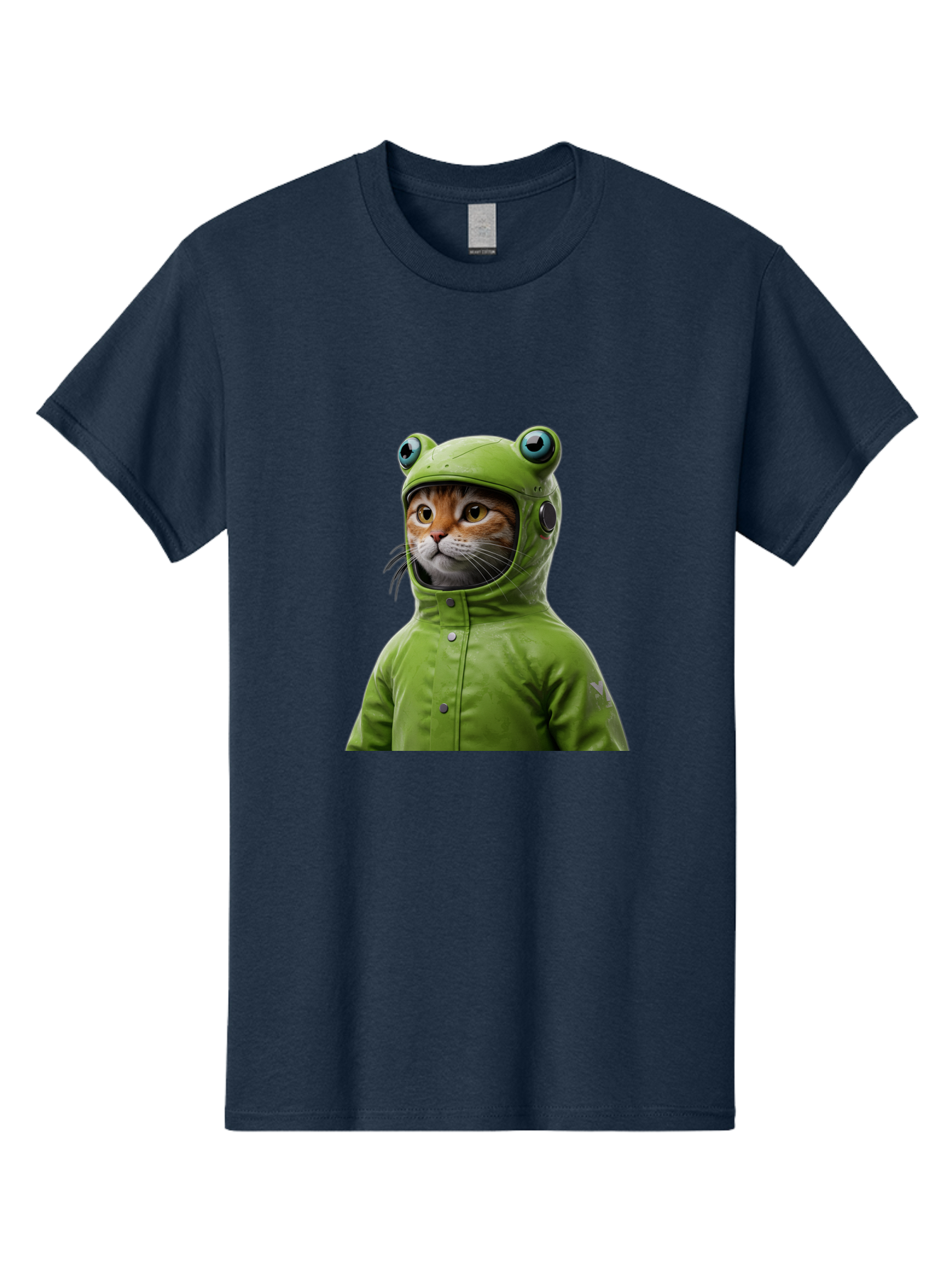 Cat-In-Frog-Costume-5 Men'S Graphic Tee, 100% Cotton, Comfortable Casual Summer Wear, Machine Washable, Vintage Camera, Old Camera, Antique Camera, Black Camera, Classic Photography, Photography Equipment, Nostalgic Device, Film Camera, Bak202