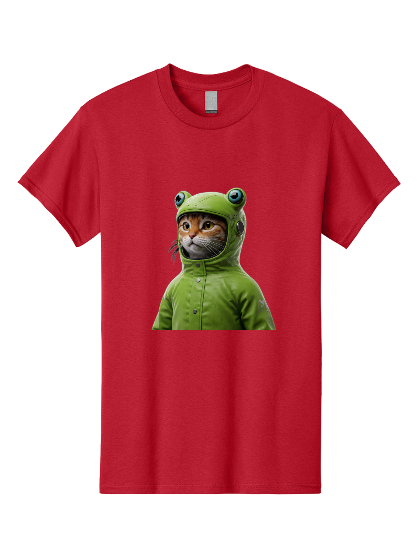 Cat-In-Frog-Costume-5 Men'S Graphic Tee, 100% Cotton, Comfortable Casual Summer Wear, Machine Washable, Vintage Camera, Old Camera, Antique Camera, Black Camera, Classic Photography, Photography Equipment, Nostalgic Device, Film Camera, Bak202