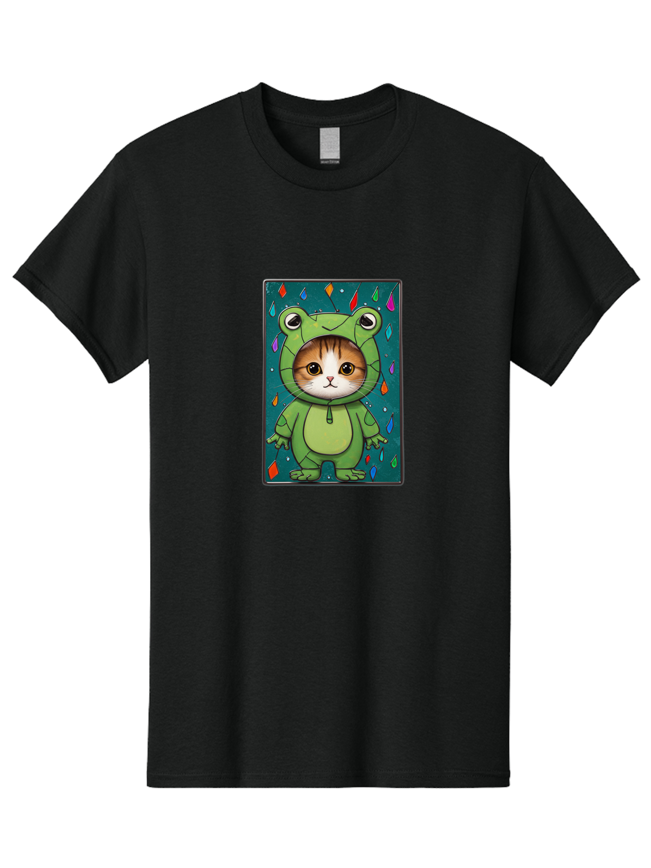 Cat-In-Frog-Costume-6 Men'S Graphic Tee, 100% Cotton, Comfortable Casual Summer Wear, Machine Washable, Vintage Camera, Old Camera, Antique Camera, Black Camera, Classic Photography, Photography Equipment, Nostalgic Device, Film Camera, Bak203