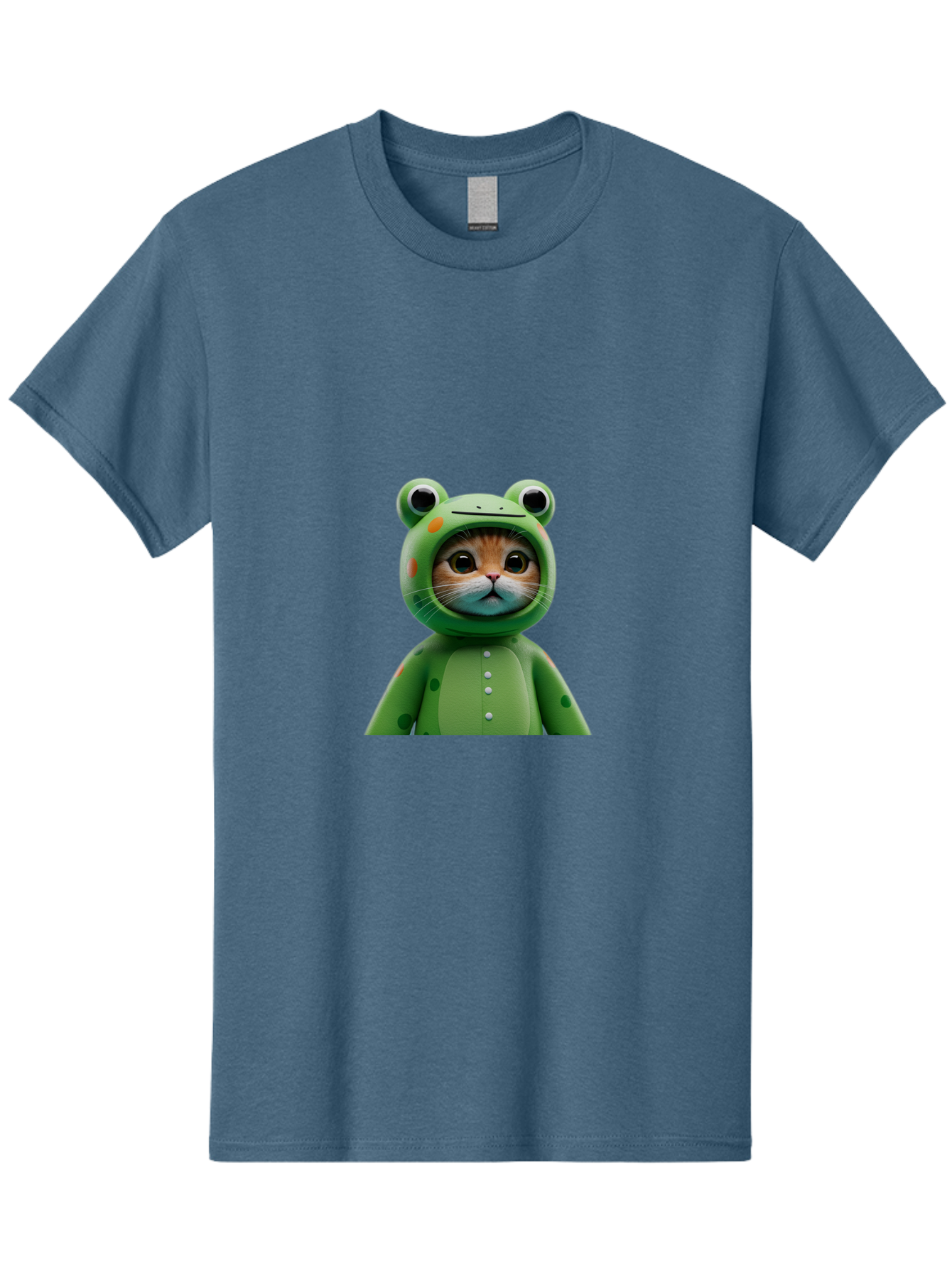 Cat-In-Frog-Costume Men'S Graphic Tee, 100% Cotton, Comfortable Casual Summer Wear, Machine Washable, Vintage Camera, Old Camera, Antique Camera, Black Camera, Classic Photography, Photography Equipment, Nostalgic Device, Film Camera, Bak205
