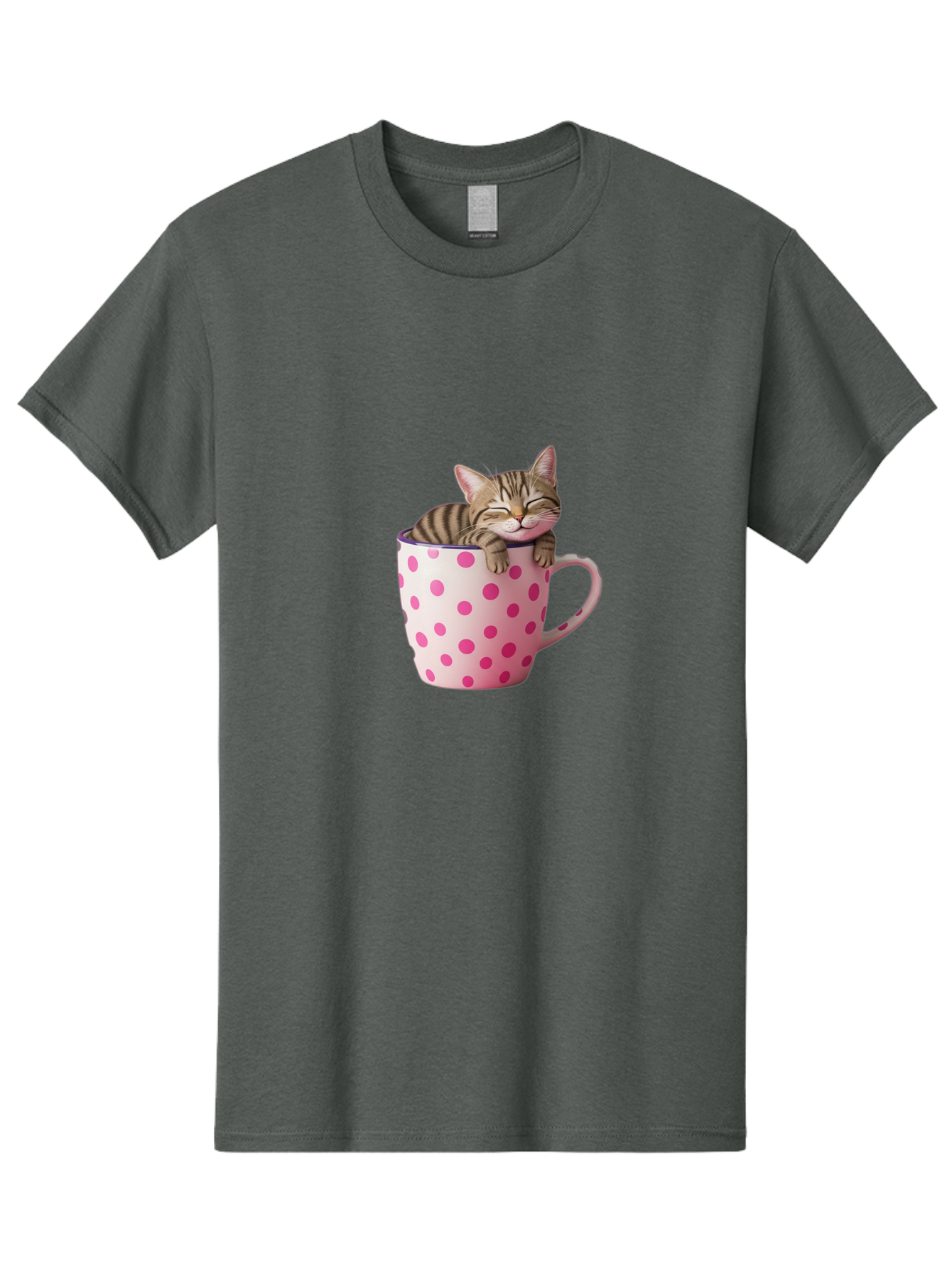 Cat-In-Polka-Dot-Mug Men'S Graphic Tee, 100% Cotton, Comfortable Casual Summer Wear, Machine Washable, Vintage Camera, Old Camera, Antique Camera, Black Camera, Classic Photography, Photography Equipment, Nostalgic Device, Film Camera, Bak206