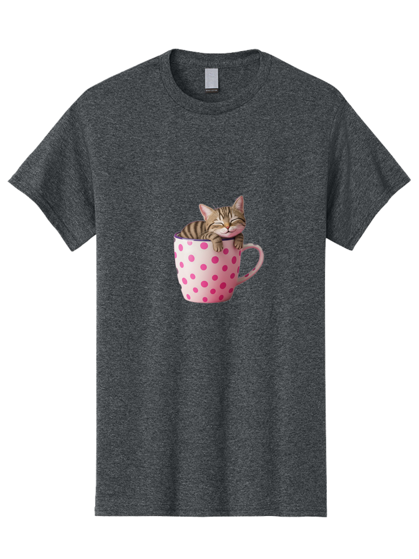 Cat-In-Polka-Dot-Mug Men'S Graphic Tee, 100% Cotton, Comfortable Casual Summer Wear, Machine Washable, Vintage Camera, Old Camera, Antique Camera, Black Camera, Classic Photography, Photography Equipment, Nostalgic Device, Film Camera, Bak206