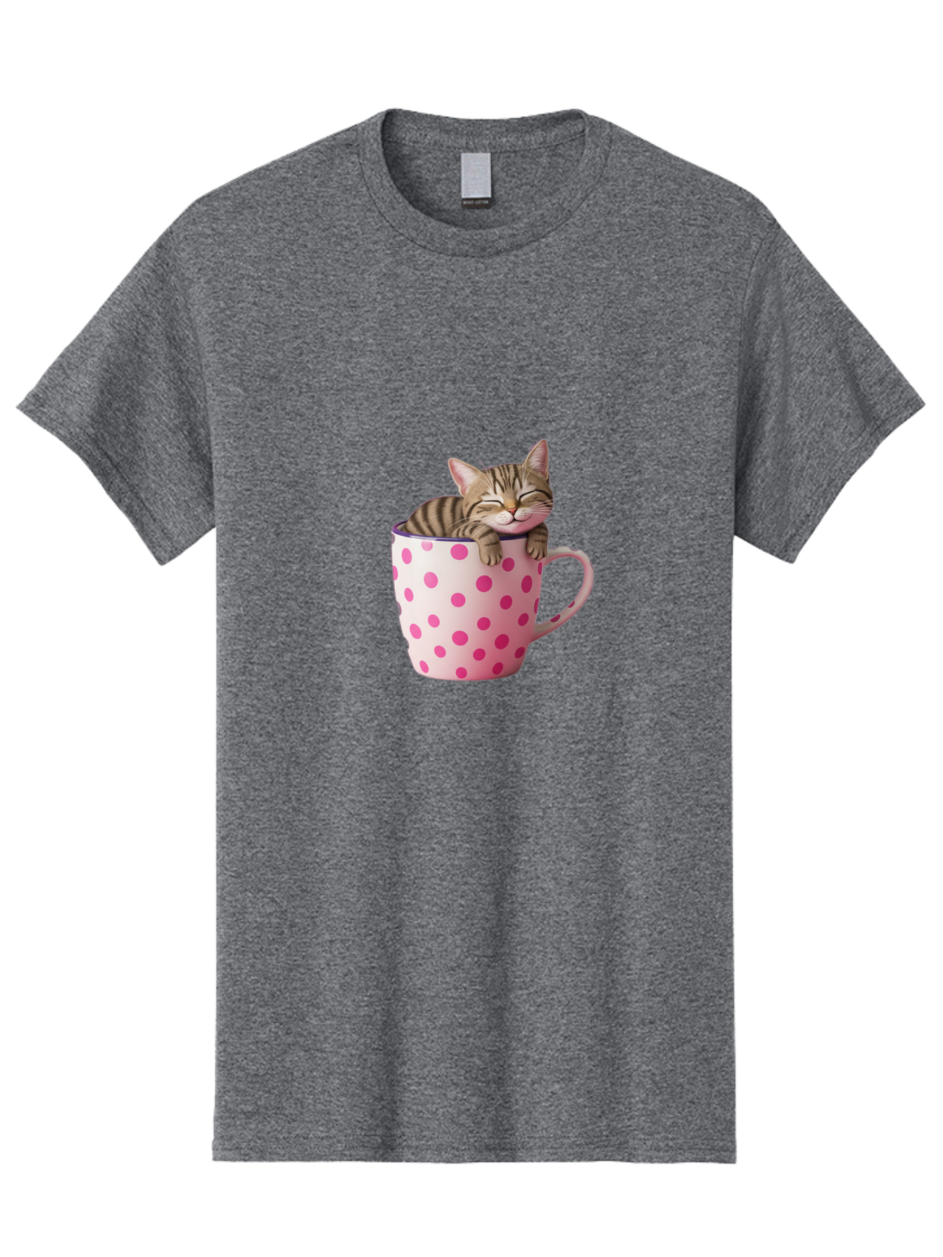 Cat-In-Polka-Dot-Mug Men'S Graphic Tee, 100% Cotton, Comfortable Casual Summer Wear, Machine Washable, Vintage Camera, Old Camera, Antique Camera, Black Camera, Classic Photography, Photography Equipment, Nostalgic Device, Film Camera, Bak206
