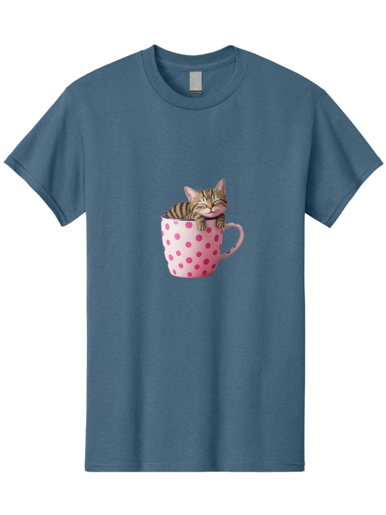 Cat-In-Polka-Dot-Mug Men'S Graphic Tee, 100% Cotton, Comfortable Casual Summer Wear, Machine Washable, Vintage Camera, Old Camera, Antique Camera, Black Camera, Classic Photography, Photography Equipment, Nostalgic Device, Film Camera, Bak206