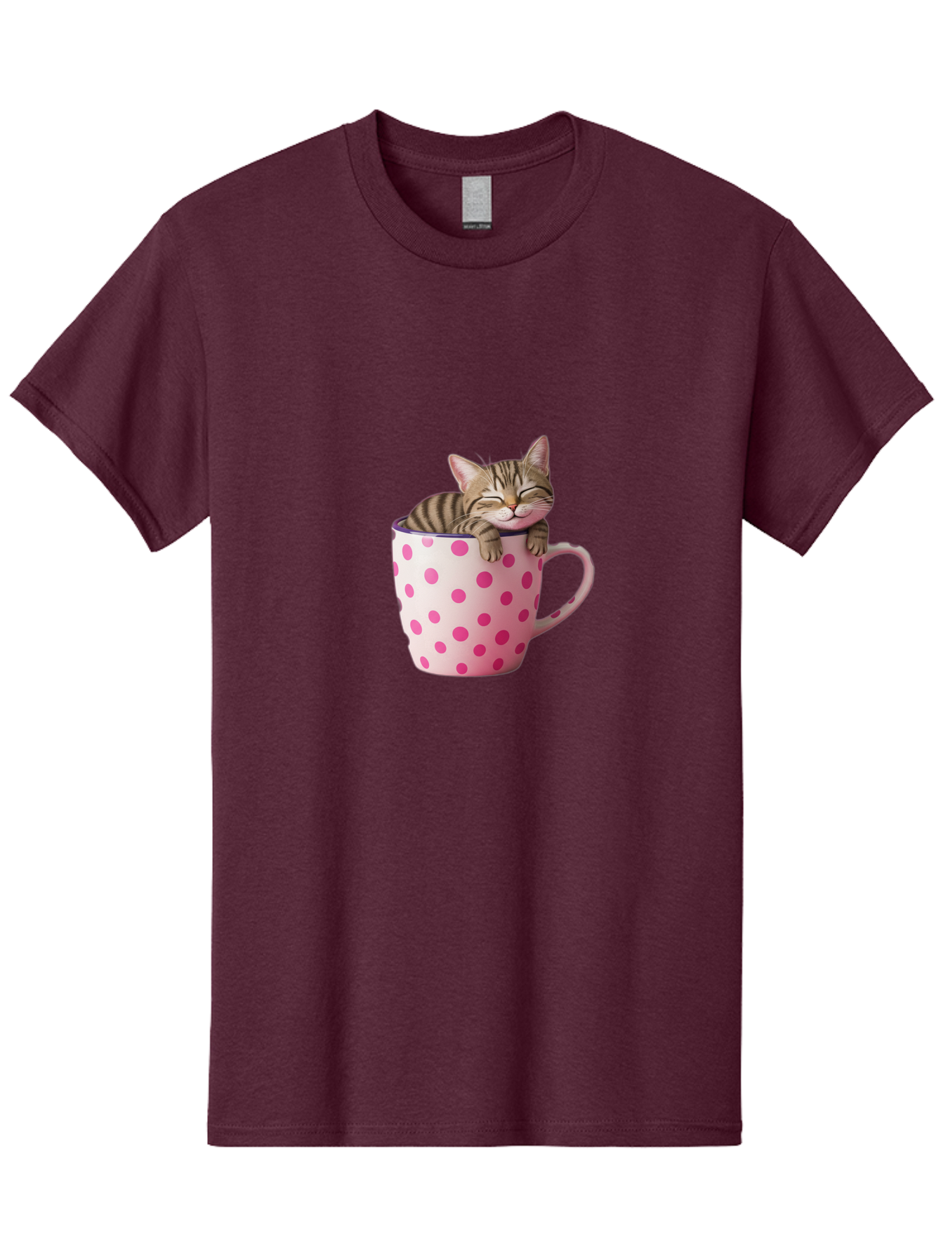 Cat-In-Polka-Dot-Mug Men'S Graphic Tee, 100% Cotton, Comfortable Casual Summer Wear, Machine Washable, Vintage Camera, Old Camera, Antique Camera, Black Camera, Classic Photography, Photography Equipment, Nostalgic Device, Film Camera, Bak206