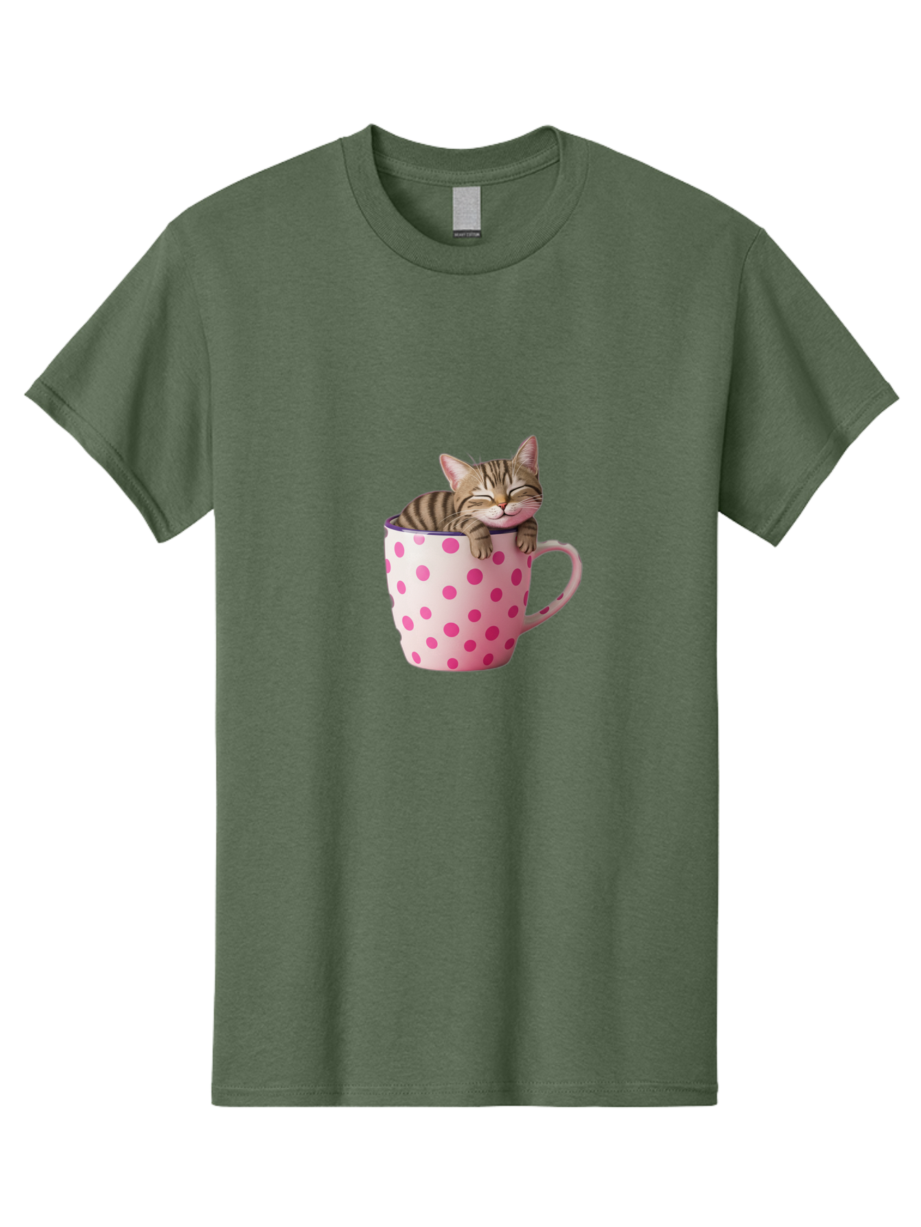 Cat-In-Polka-Dot-Mug Men'S Graphic Tee, 100% Cotton, Comfortable Casual Summer Wear, Machine Washable, Vintage Camera, Old Camera, Antique Camera, Black Camera, Classic Photography, Photography Equipment, Nostalgic Device, Film Camera, Bak206