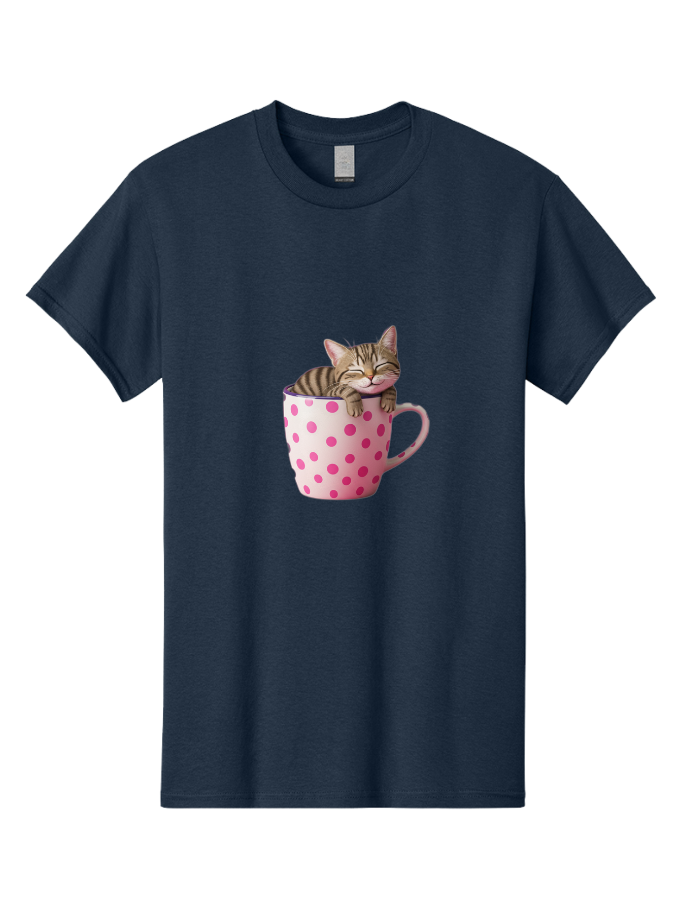 Cat-In-Polka-Dot-Mug Men'S Graphic Tee, 100% Cotton, Comfortable Casual Summer Wear, Machine Washable, Vintage Camera, Old Camera, Antique Camera, Black Camera, Classic Photography, Photography Equipment, Nostalgic Device, Film Camera, Bak206