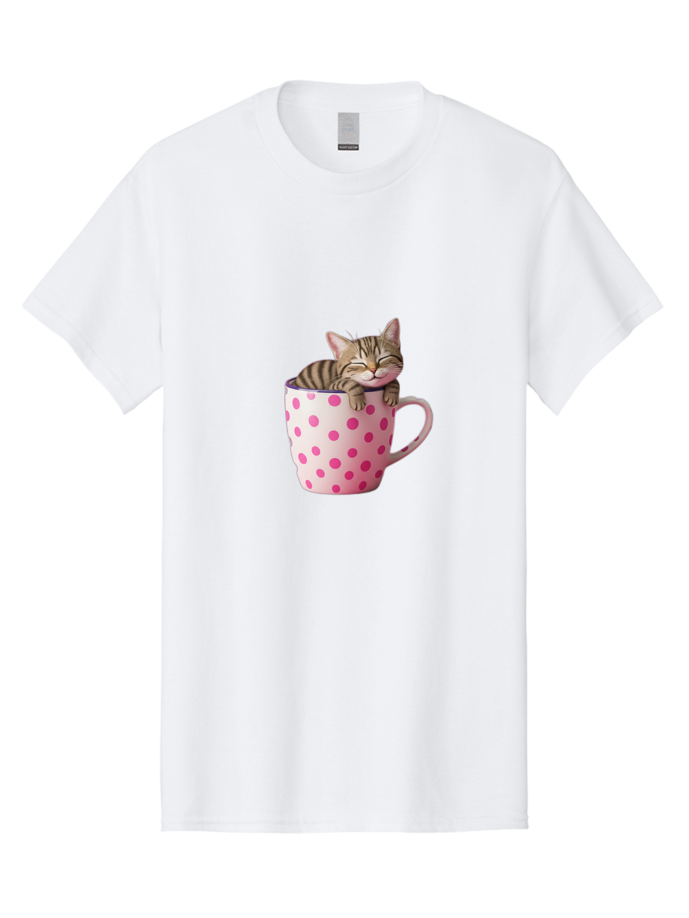 Cat-In-Polka-Dot-Mug Men'S Graphic Tee, 100% Cotton, Comfortable Casual Summer Wear, Machine Washable, Vintage Camera, Old Camera, Antique Camera, Black Camera, Classic Photography, Photography Equipment, Nostalgic Device, Film Camera, Bak206