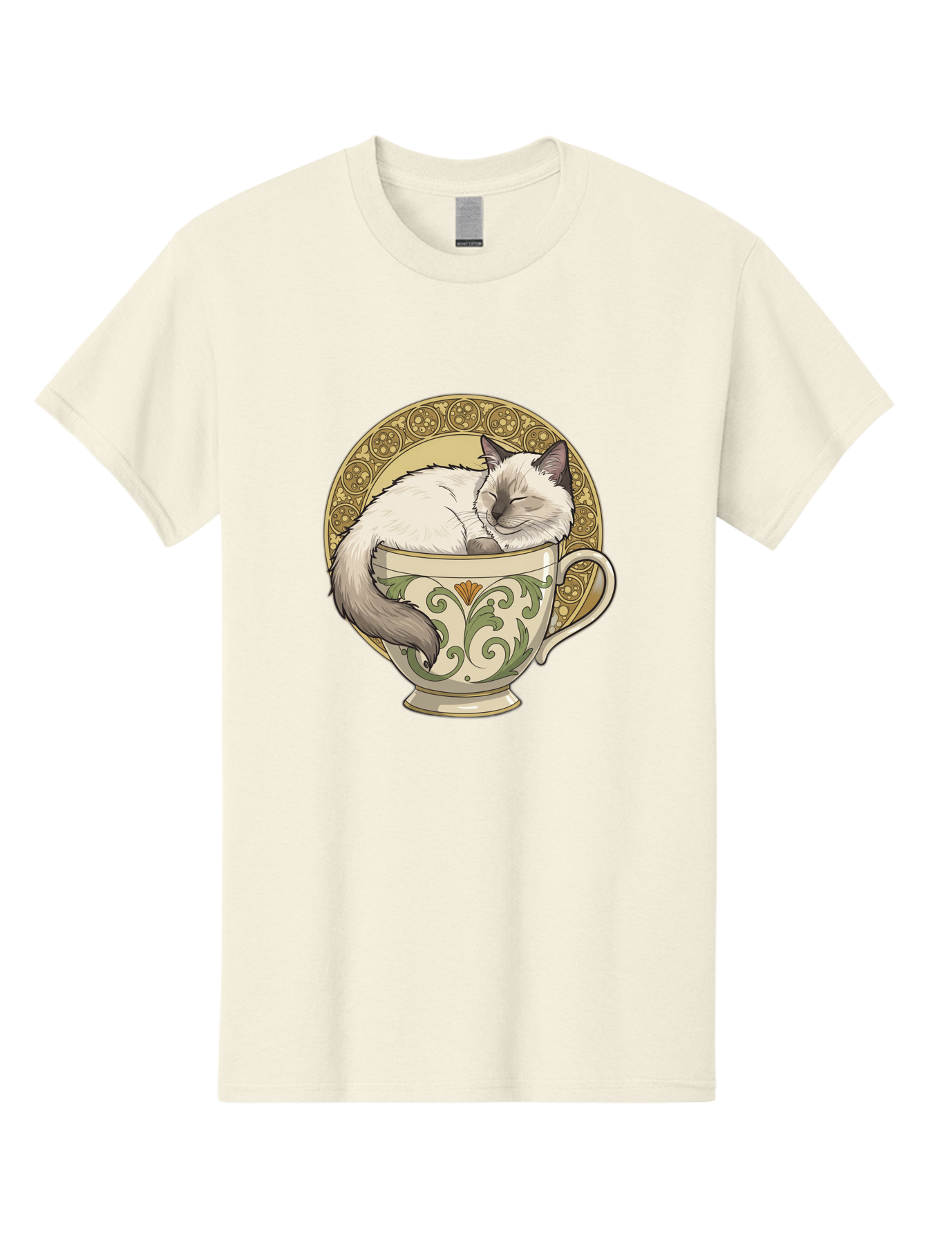 Cat-In-Tea-Cup-1 Men'S Graphic Tee, 100% Cotton, Comfortable Casual Summer Wear, Machine Washable, Vintage Camera, Old Camera, Antique Camera, Black Camera, Classic Photography, Photography Equipment, Nostalgic Device, Film Camera, Camera Art Bak209