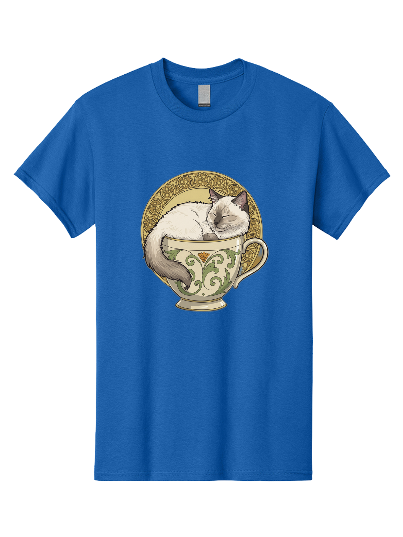 Cat-In-Tea-Cup-1 Men'S Graphic Tee, 100% Cotton, Comfortable Casual Summer Wear, Machine Washable, Vintage Camera, Old Camera, Antique Camera, Black Camera, Classic Photography, Photography Equipment, Nostalgic Device, Film Camera, Camera Art Bak209