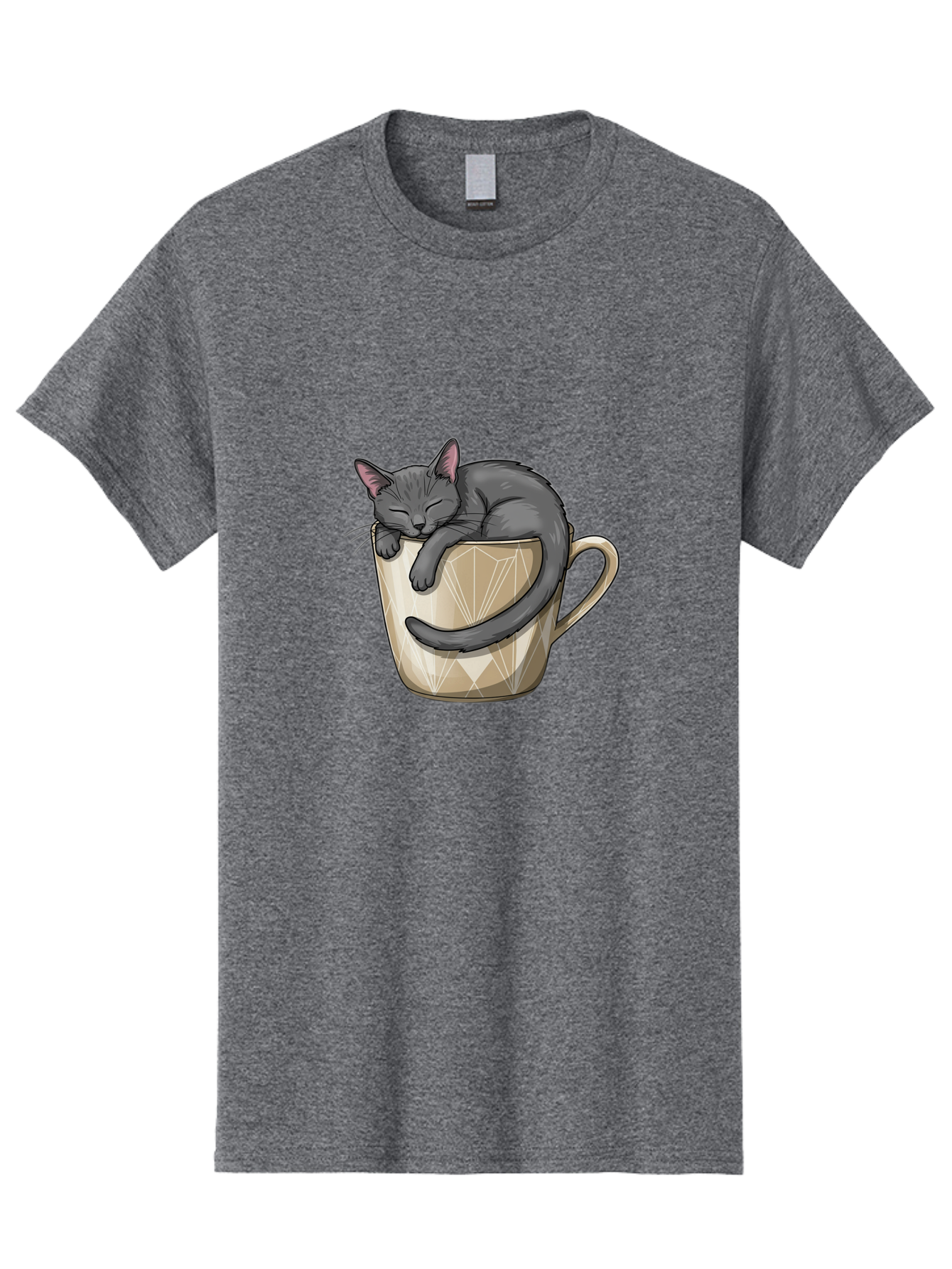 Cat-In-Tea-Cup Men'S Graphic Tee, 100% Cotton, Comfortable Casual Summer Wear, Machine Washable, Vintage Camera, Old Camera, Antique Camera, Black Camera, Classic Photography, Photography Equipment, Nostalgic Device, Film Camera, Camera Art Bak211