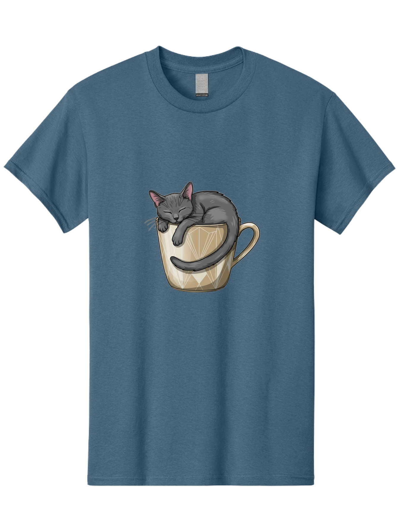 Cat-In-Tea-Cup Men'S Graphic Tee, 100% Cotton, Comfortable Casual Summer Wear, Machine Washable, Vintage Camera, Old Camera, Antique Camera, Black Camera, Classic Photography, Photography Equipment, Nostalgic Device, Film Camera, Camera Art Bak211