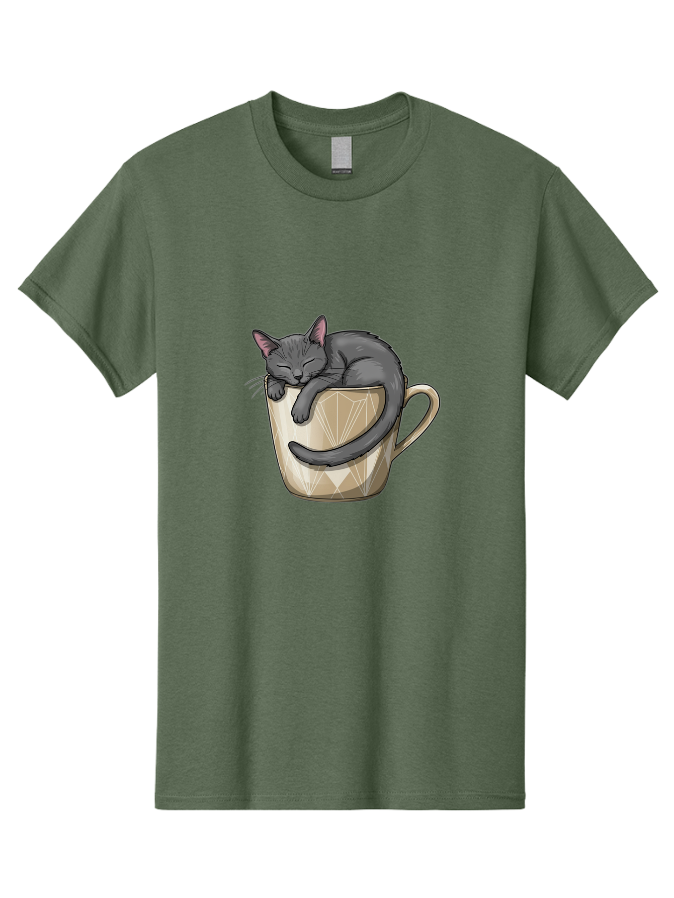 Cat-In-Tea-Cup Men'S Graphic Tee, 100% Cotton, Comfortable Casual Summer Wear, Machine Washable, Vintage Camera, Old Camera, Antique Camera, Black Camera, Classic Photography, Photography Equipment, Nostalgic Device, Film Camera, Camera Art Bak211
