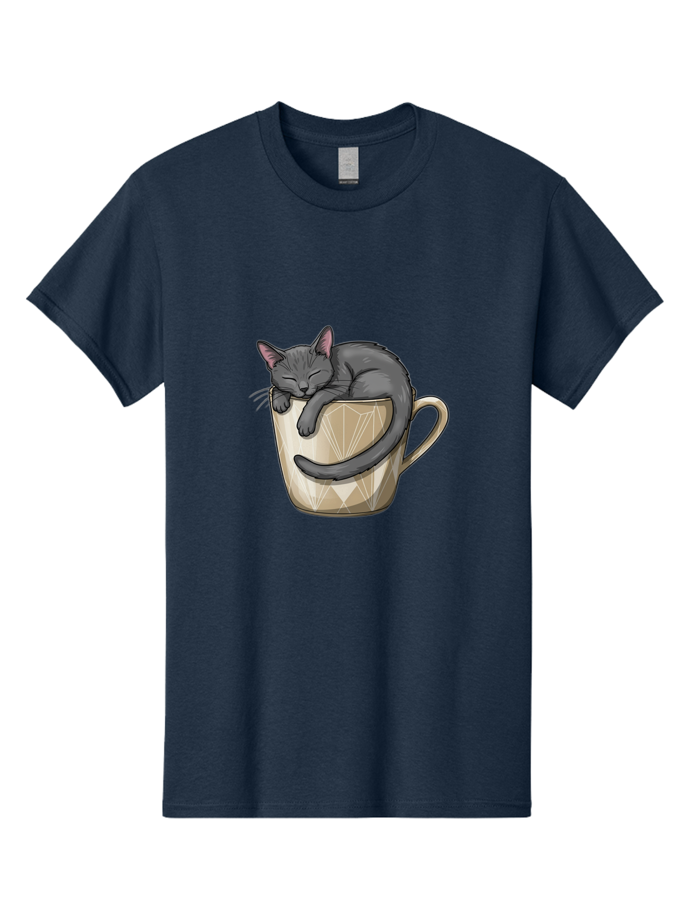 Cat-In-Tea-Cup Men'S Graphic Tee, 100% Cotton, Comfortable Casual Summer Wear, Machine Washable, Vintage Camera, Old Camera, Antique Camera, Black Camera, Classic Photography, Photography Equipment, Nostalgic Device, Film Camera, Camera Art Bak211
