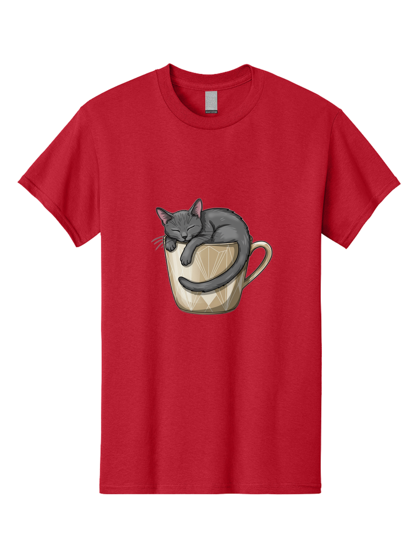 Cat-In-Tea-Cup Men'S Graphic Tee, 100% Cotton, Comfortable Casual Summer Wear, Machine Washable, Vintage Camera, Old Camera, Antique Camera, Black Camera, Classic Photography, Photography Equipment, Nostalgic Device, Film Camera, Camera Art Bak211