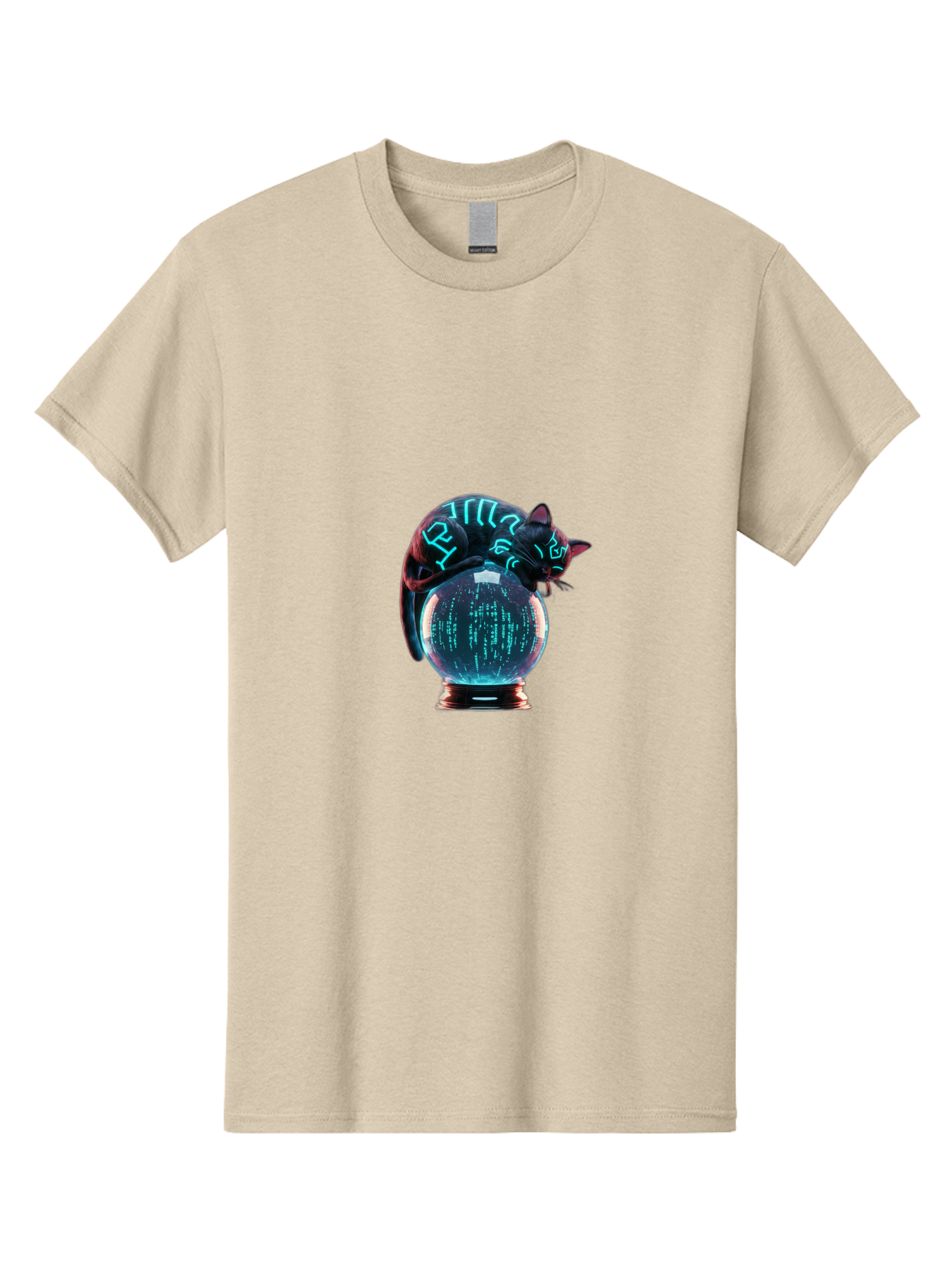 Cat-On-Crystal-Ball-2 Men'S Graphic Tee, 100% Cotton, Comfortable Casual Summer Wear, Machine Washable, Vintage Camera, Old Camera, Antique Camera, Black Camera, Classic Photography, Photography Equipment, Nostalgic Device, Film Camera, Bak213