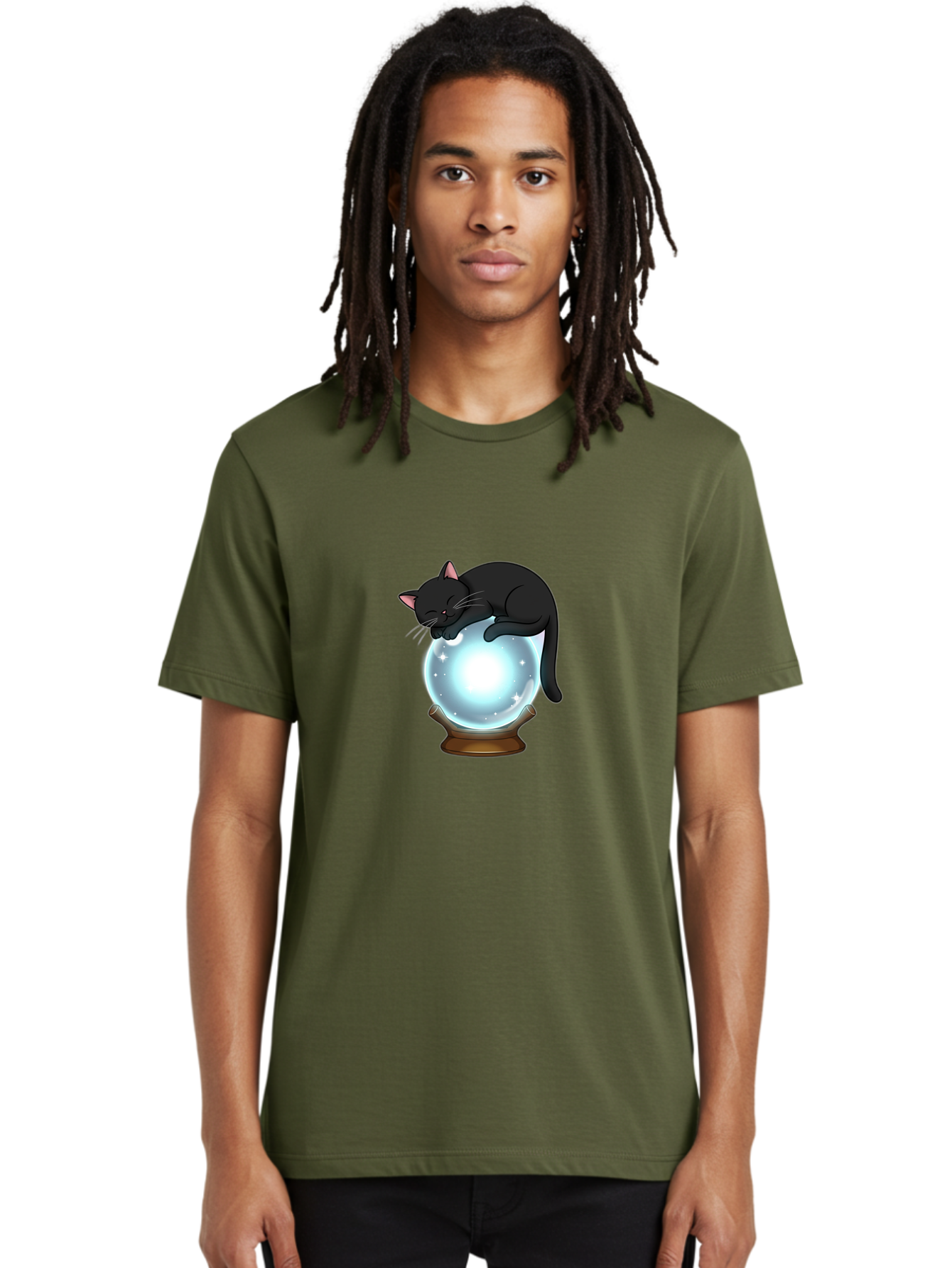 Cat-On-Crystal-Ball Men'S Graphic Tee, 100% Cotton, Comfortable Casual Summer Wear, Machine Washable, Vintage Camera, Old Camera, Antique Camera, Black Camera, Classic Photography, Photography Equipment, Nostalgic Device, Film Camera, Bak214
