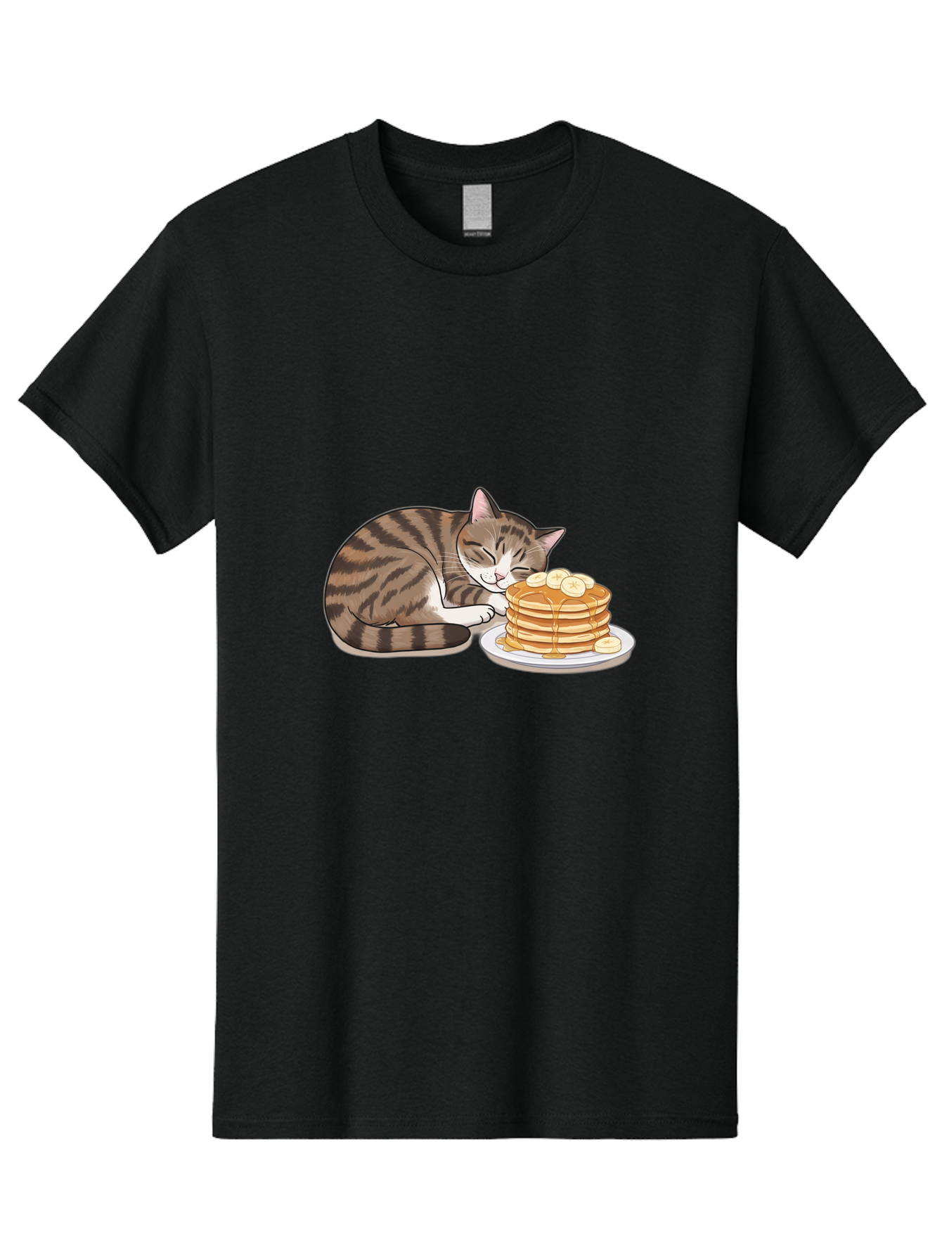 Cat-Pancakes Men'S Graphic Tee, 100% Cotton, Comfortable Casual Summer Wear, Machine Washable, Vintage Camera, Old Camera, Antique Camera, Black Camera, Classic Photography, Photography Equipment, Nostalgic Device, Film Camera, Camera Art Bak215