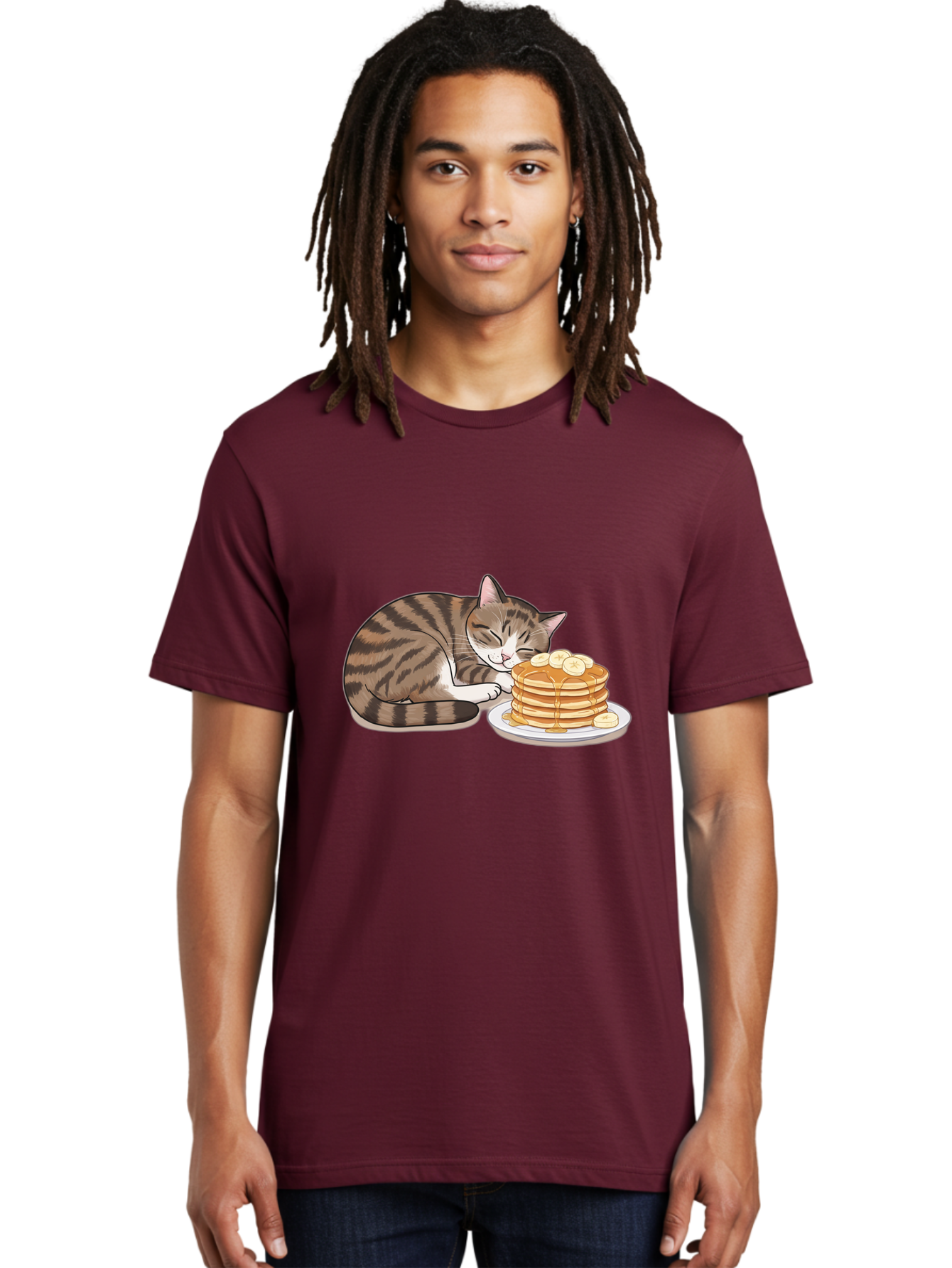 Cat-Pancakes Men'S Graphic Tee, 100% Cotton, Comfortable Casual Summer Wear, Machine Washable, Vintage Camera, Old Camera, Antique Camera, Black Camera, Classic Photography, Photography Equipment, Nostalgic Device, Film Camera, Camera Art Bak215