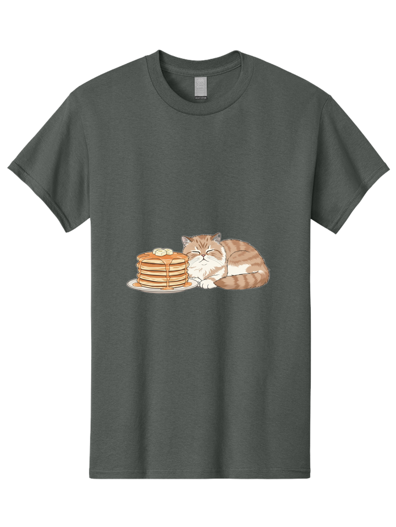 Cat-Sleeping-Beside-Pancakes Men'S Graphic Tee, 100% Cotton, Comfortable Casual Summer Wear, Machine Washable, Vintage Camera, Old Camera, Antique Camera, Black Camera, Classic Photography, Photography Equipment, Nostalgic Device, Film Camera, Bak216