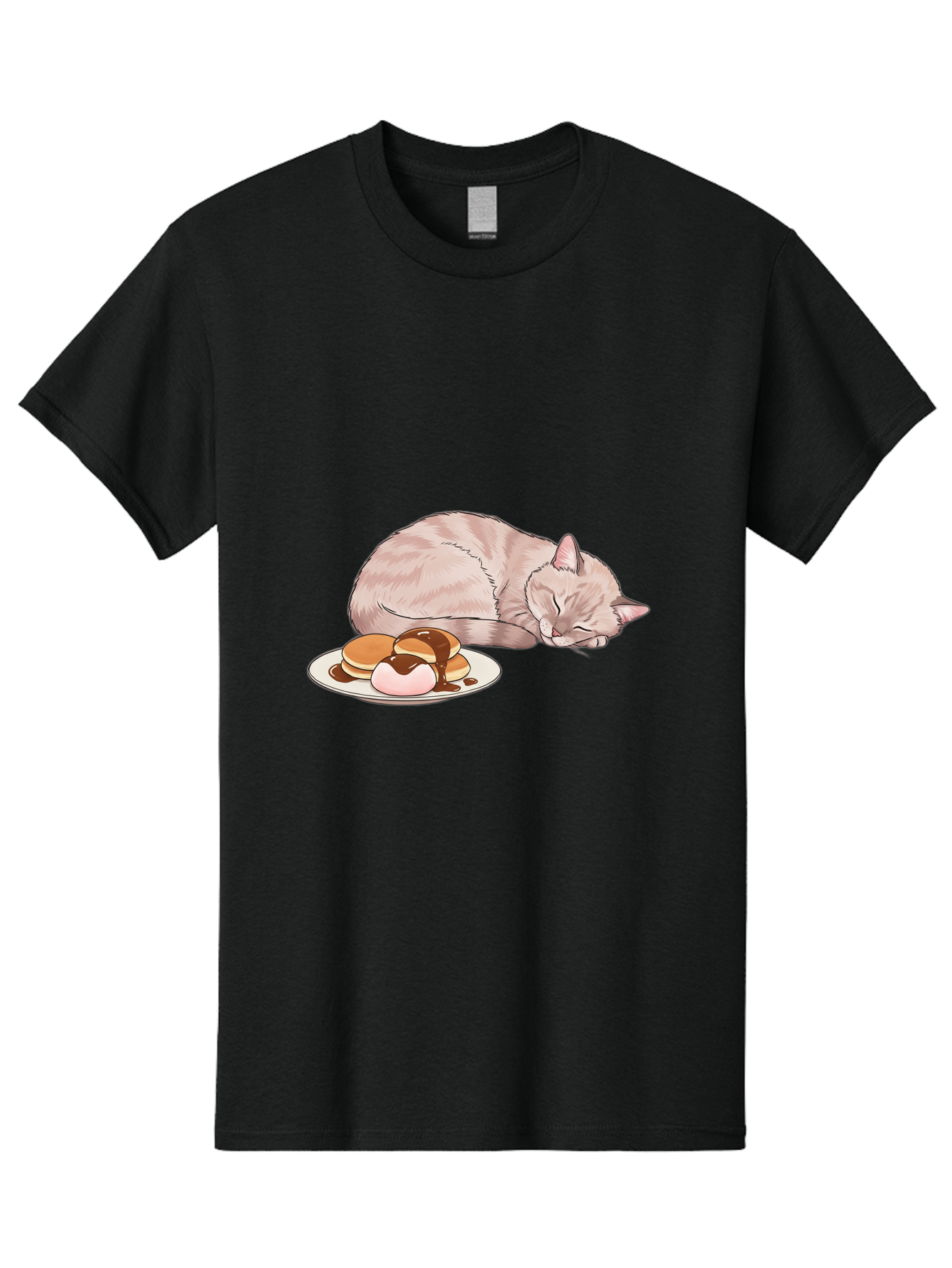 Cat-Sleeping-Near-Pancakes Men'S Graphic Tee, 100% Cotton, Comfortable Casual Summer Wear, Machine Washable, Vintage Camera, Old Camera, Antique Camera, Black Camera, Classic Photography, Photography Equipment, Nostalgic Device, Film Camera, Bak217
