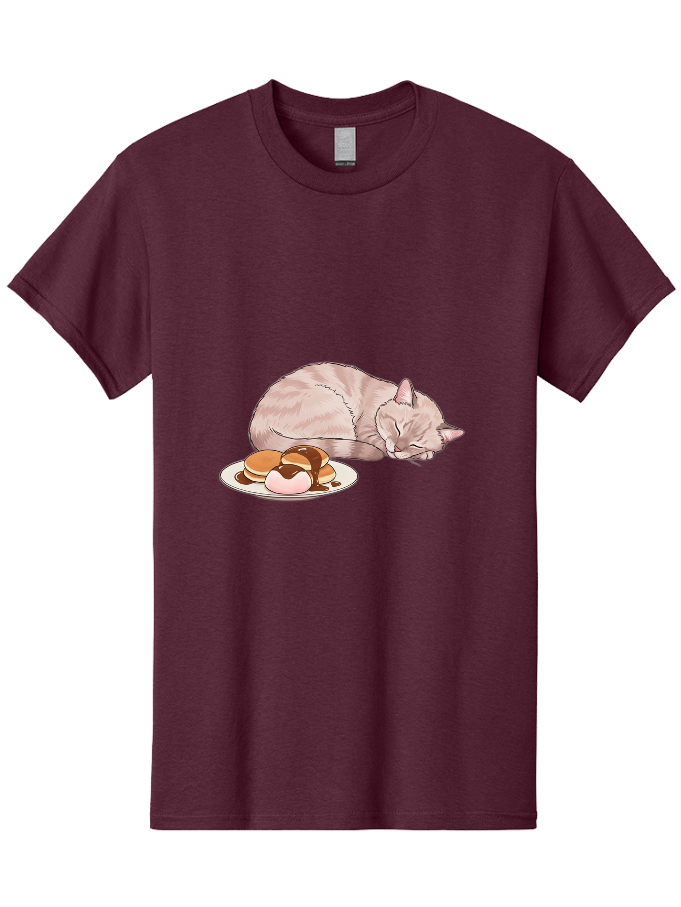 Cat-Sleeping-Near-Pancakes Men'S Graphic Tee, 100% Cotton, Comfortable Casual Summer Wear, Machine Washable, Vintage Camera, Old Camera, Antique Camera, Black Camera, Classic Photography, Photography Equipment, Nostalgic Device, Film Camera, Bak217