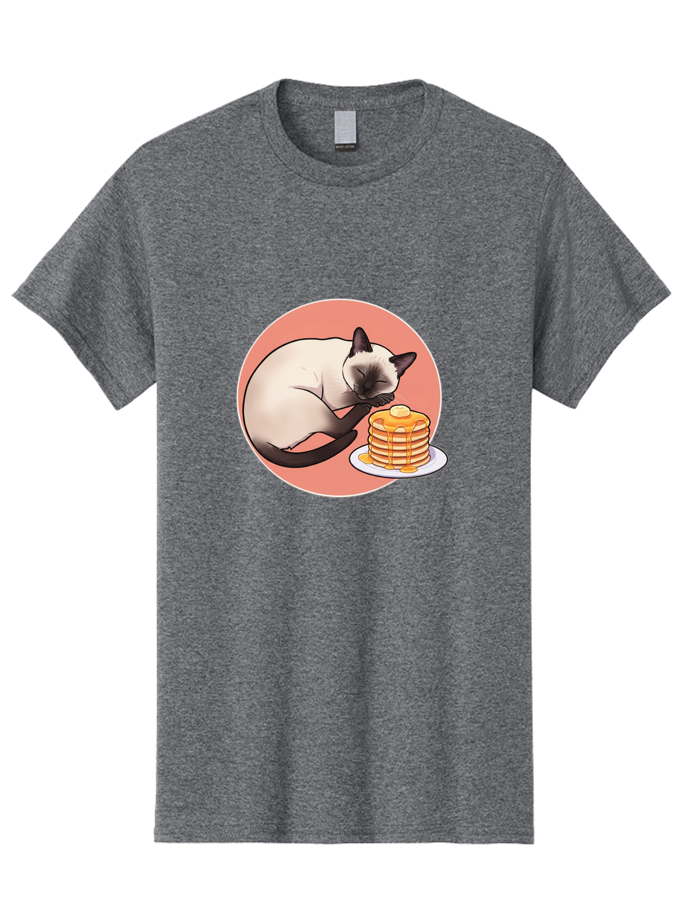 Cat-Sleeping-Next-To-Pancakes Men'S Graphic Tee, 100% Cotton, Comfortable Casual Summer Wear, Machine Washable, Vintage Camera, Old Camera, Antique Camera, Black Camera, Classic Photography, Photography Equipment, Nostalgic Device, Bak219