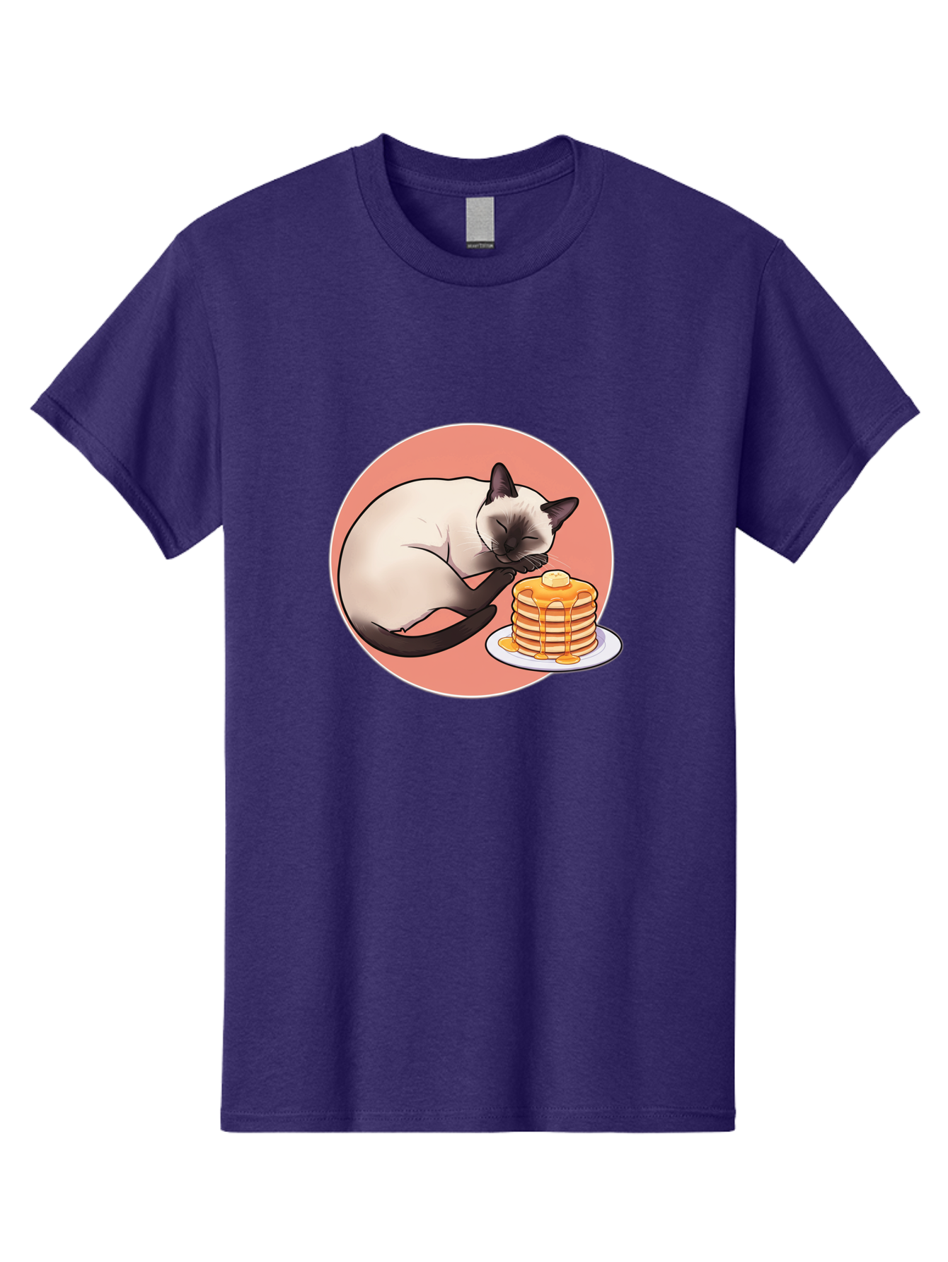 Cat-Sleeping-Next-To-Pancakes Men'S Graphic Tee, 100% Cotton, Comfortable Casual Summer Wear, Machine Washable, Vintage Camera, Old Camera, Antique Camera, Black Camera, Classic Photography, Photography Equipment, Nostalgic Device, Bak219