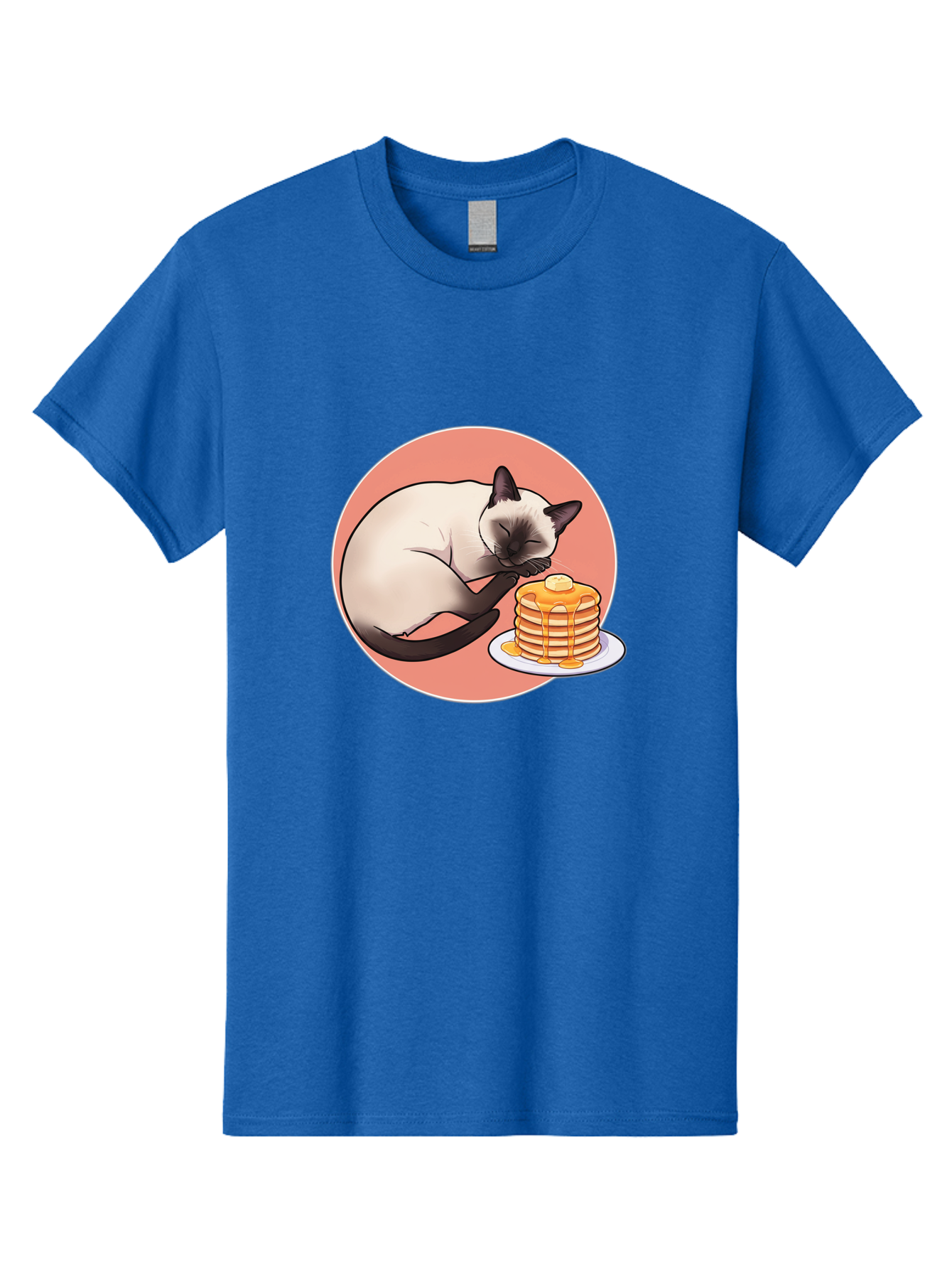 Cat-Sleeping-Next-To-Pancakes Men'S Graphic Tee, 100% Cotton, Comfortable Casual Summer Wear, Machine Washable, Vintage Camera, Old Camera, Antique Camera, Black Camera, Classic Photography, Photography Equipment, Nostalgic Device, Bak219