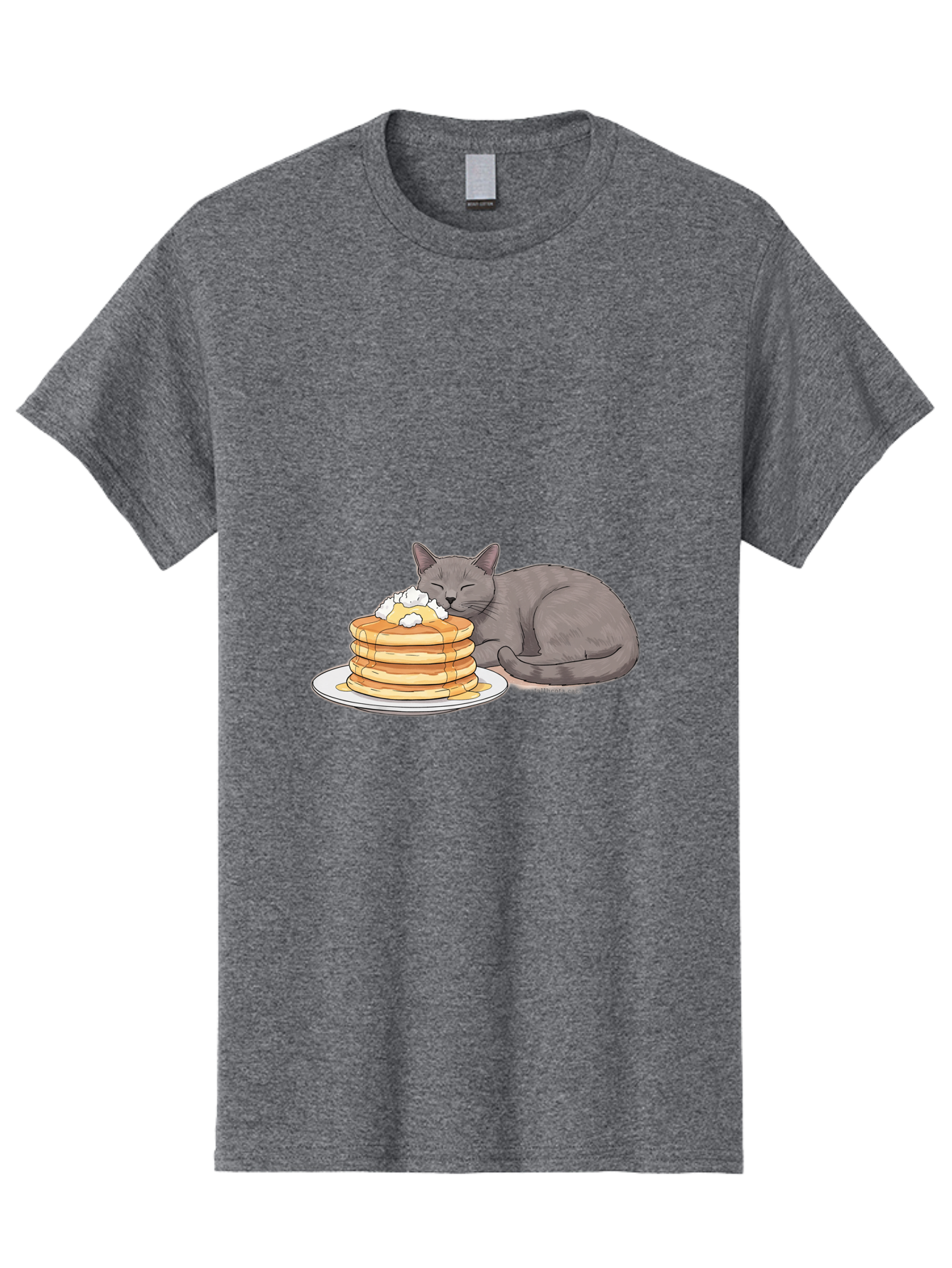 Cat-Sleeping-On-Pancakes-1 Men'S Graphic Tee, 100% Cotton, Comfortable Casual Summer Wear, Machine Washable, Vintage Camera, Old Camera, Antique Camera, Black Camera, Classic Photography, Photography Equipment, Nostalgic Device, Film Camera, Bak220