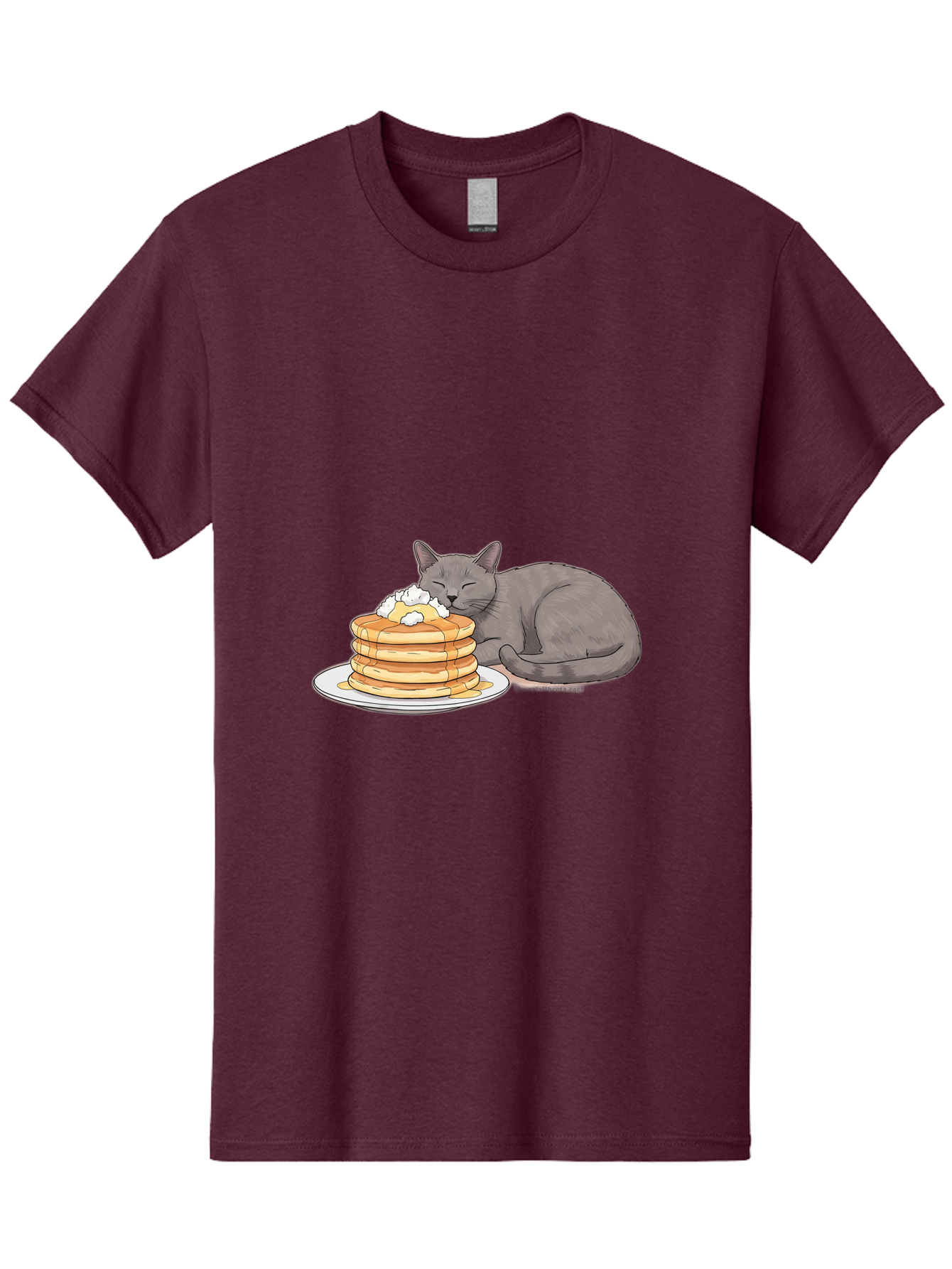 Cat-Sleeping-On-Pancakes-1 Men'S Graphic Tee, 100% Cotton, Comfortable Casual Summer Wear, Machine Washable, Vintage Camera, Old Camera, Antique Camera, Black Camera, Classic Photography, Photography Equipment, Nostalgic Device, Film Camera, Bak220