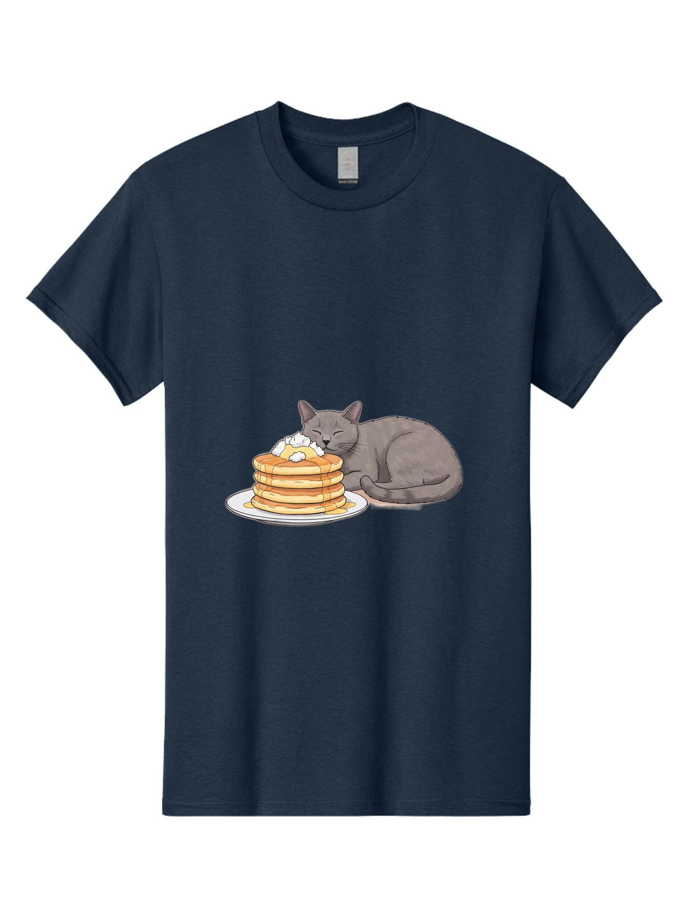 Cat-Sleeping-On-Pancakes-1 Men'S Graphic Tee, 100% Cotton, Comfortable Casual Summer Wear, Machine Washable, Vintage Camera, Old Camera, Antique Camera, Black Camera, Classic Photography, Photography Equipment, Nostalgic Device, Film Camera, Bak220