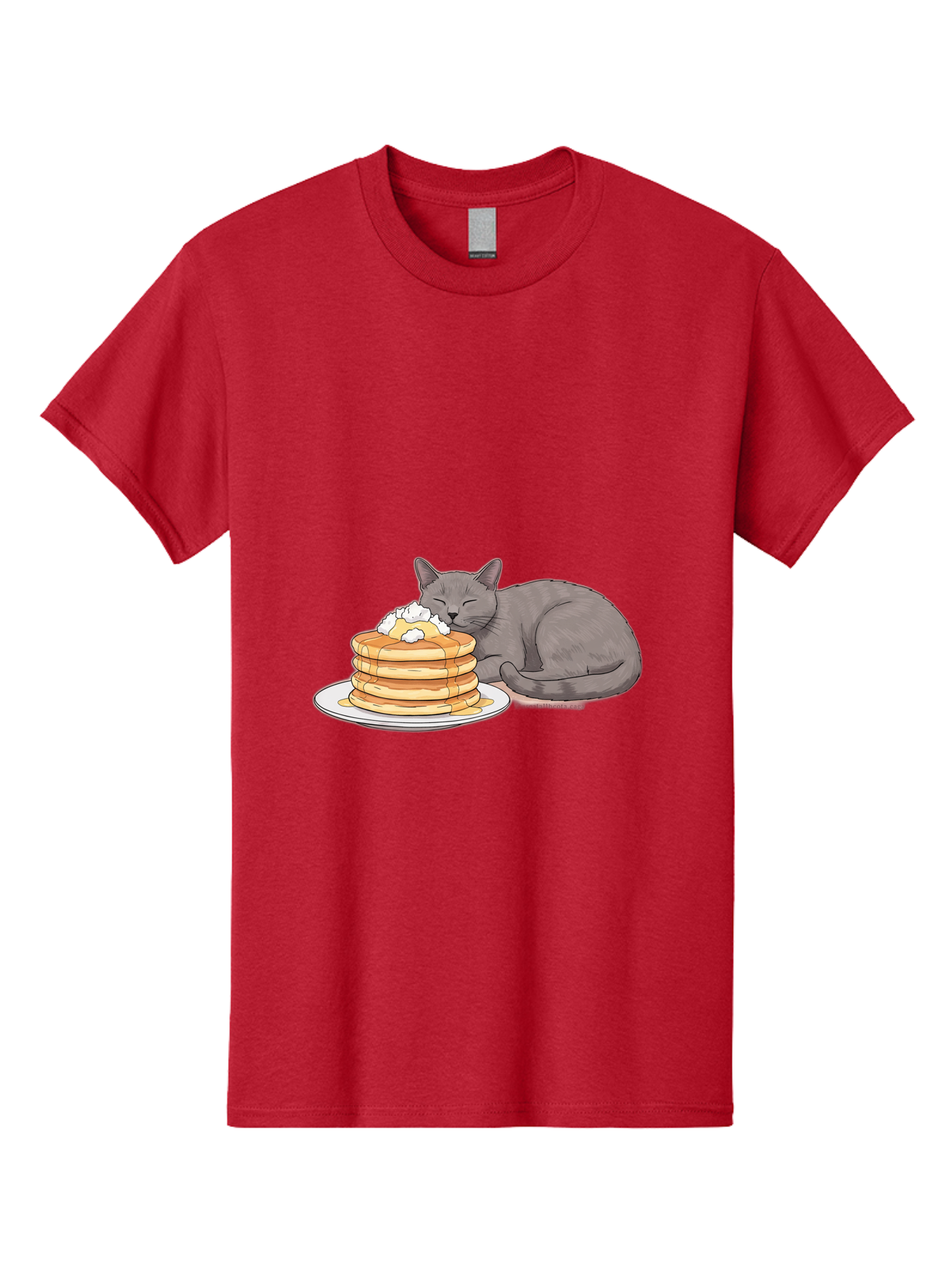 Cat-Sleeping-On-Pancakes-1 Men'S Graphic Tee, 100% Cotton, Comfortable Casual Summer Wear, Machine Washable, Vintage Camera, Old Camera, Antique Camera, Black Camera, Classic Photography, Photography Equipment, Nostalgic Device, Film Camera, Bak220