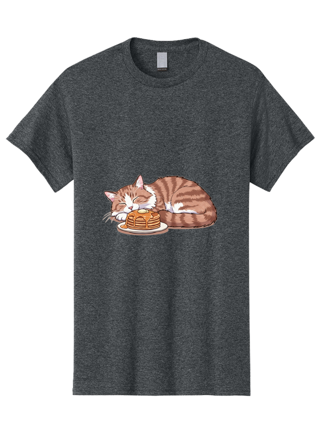Cat-Sleeping-On-Pancakes-2 Men'S Graphic Tee, 100% Cotton, Comfortable Casual Summer Wear, Machine Washable, Vintage Camera, Old Camera, Antique Camera, Black Camera, Classic Photography, Photography Equipment, Nostalgic Device, Film Camera, Bak221