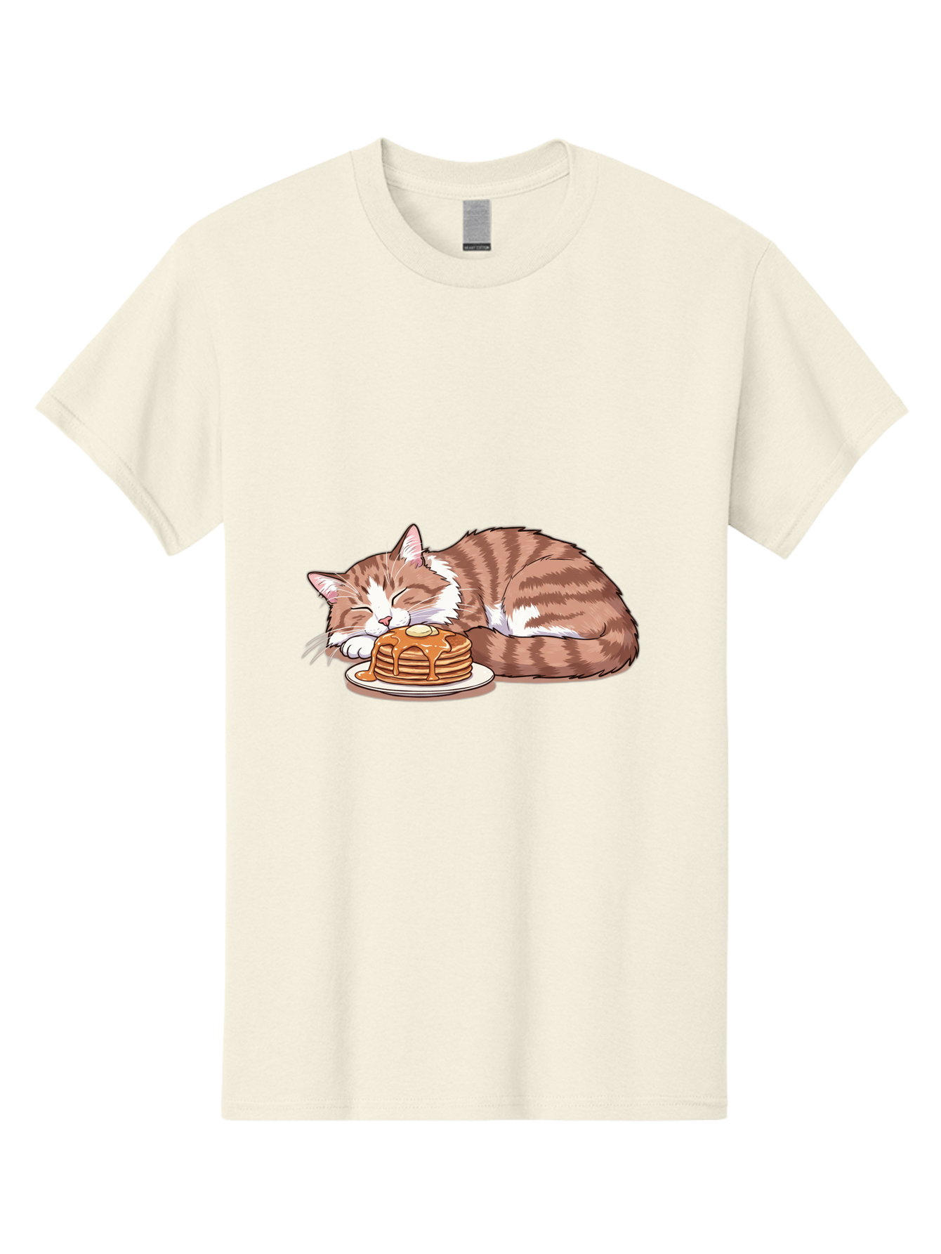 Cat-Sleeping-On-Pancakes-2 Men'S Graphic Tee, 100% Cotton, Comfortable Casual Summer Wear, Machine Washable, Vintage Camera, Old Camera, Antique Camera, Black Camera, Classic Photography, Photography Equipment, Nostalgic Device, Film Camera, Bak221