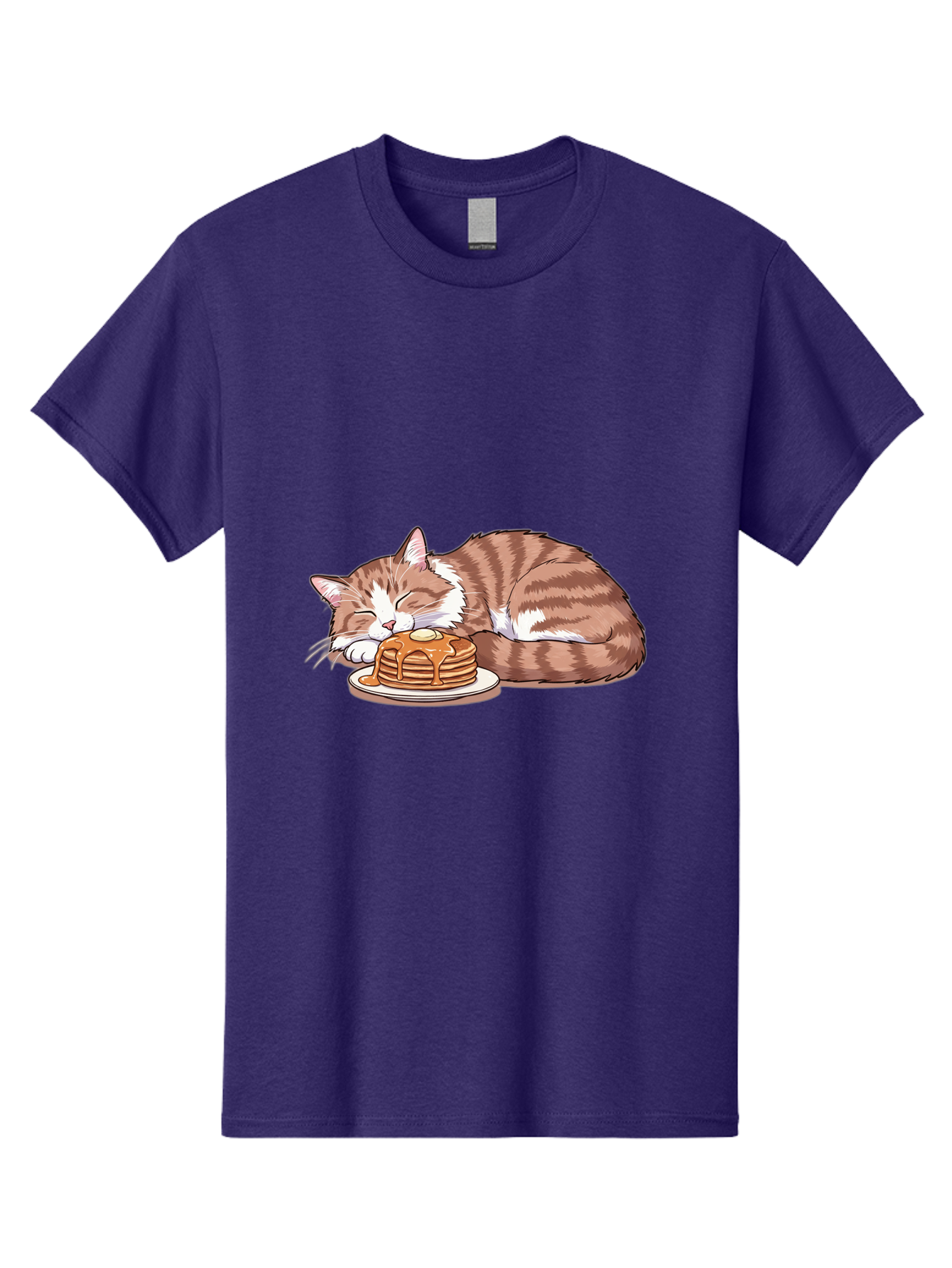 Cat-Sleeping-On-Pancakes-2 Men'S Graphic Tee, 100% Cotton, Comfortable Casual Summer Wear, Machine Washable, Vintage Camera, Old Camera, Antique Camera, Black Camera, Classic Photography, Photography Equipment, Nostalgic Device, Film Camera, Bak221