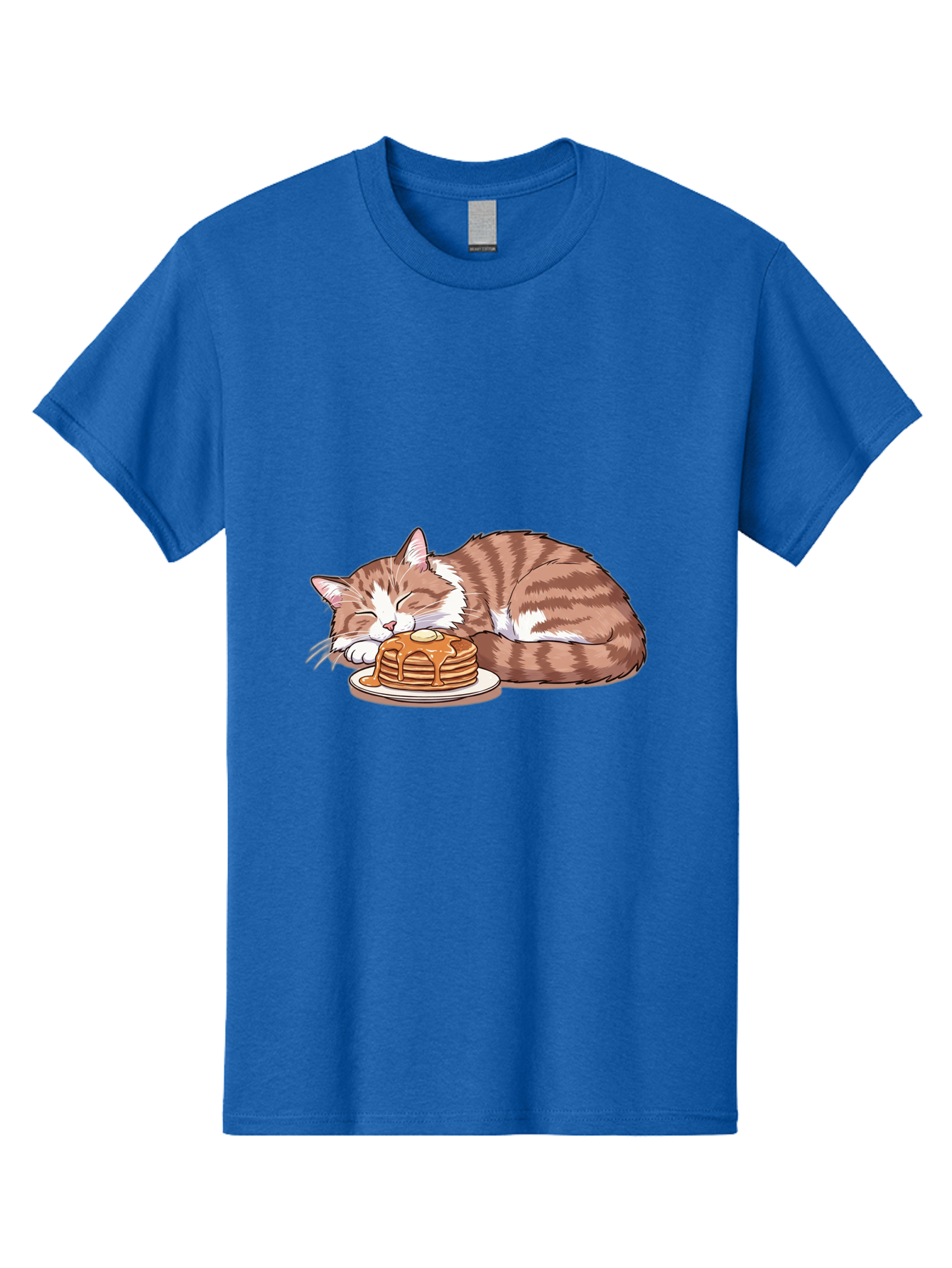 Cat-Sleeping-On-Pancakes-2 Men'S Graphic Tee, 100% Cotton, Comfortable Casual Summer Wear, Machine Washable, Vintage Camera, Old Camera, Antique Camera, Black Camera, Classic Photography, Photography Equipment, Nostalgic Device, Film Camera, Bak221