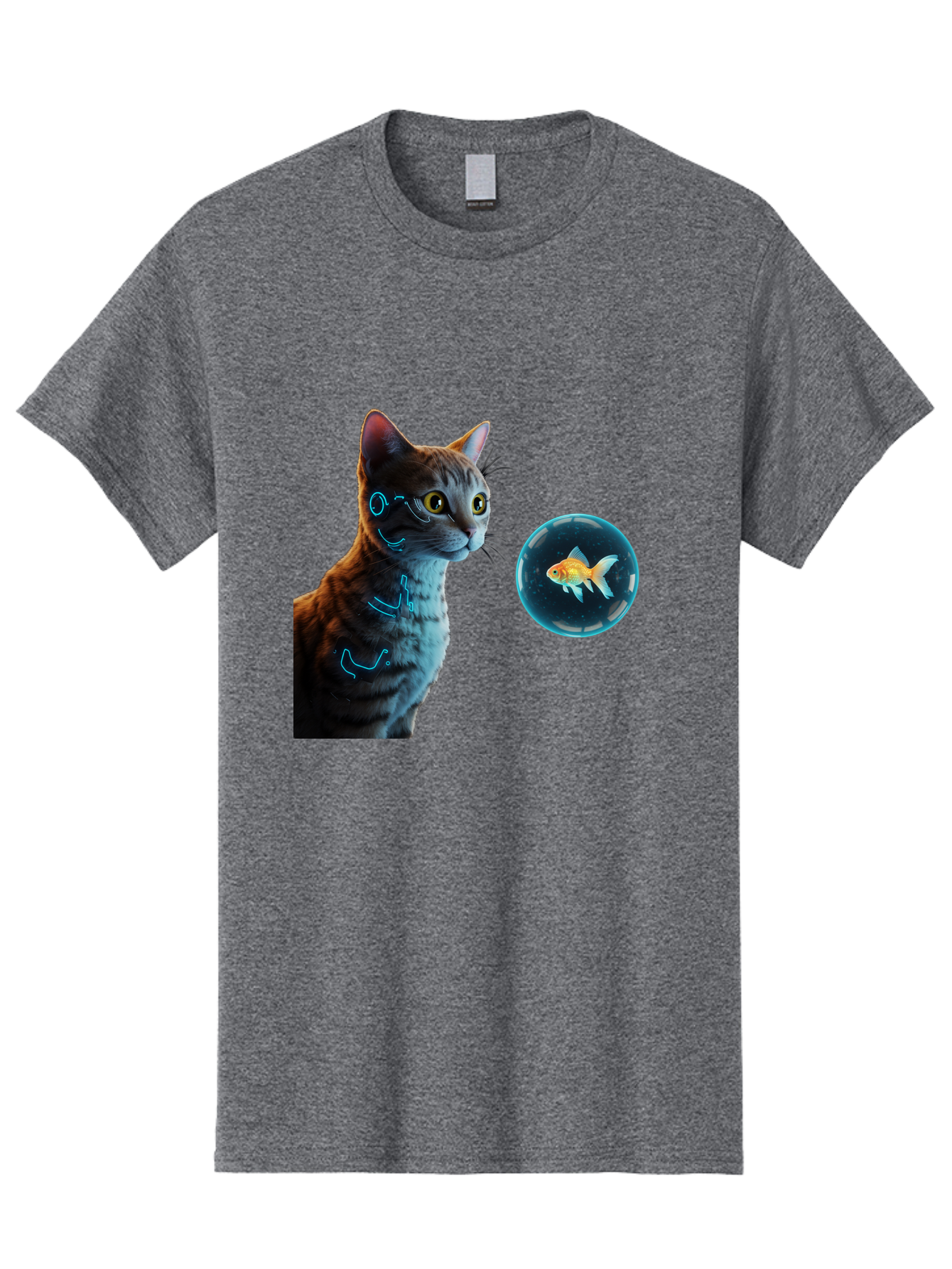Cat-With-Fishbowl Men'S Graphic Tee, 100% Cotton, Comfortable Casual Summer Wear, Machine Washable, Vintage Camera, Old Camera, Antique Camera, Black Camera, Classic Photography, Photography Equipment, Nostalgic Device, Film Camera, Camera Art Bak223