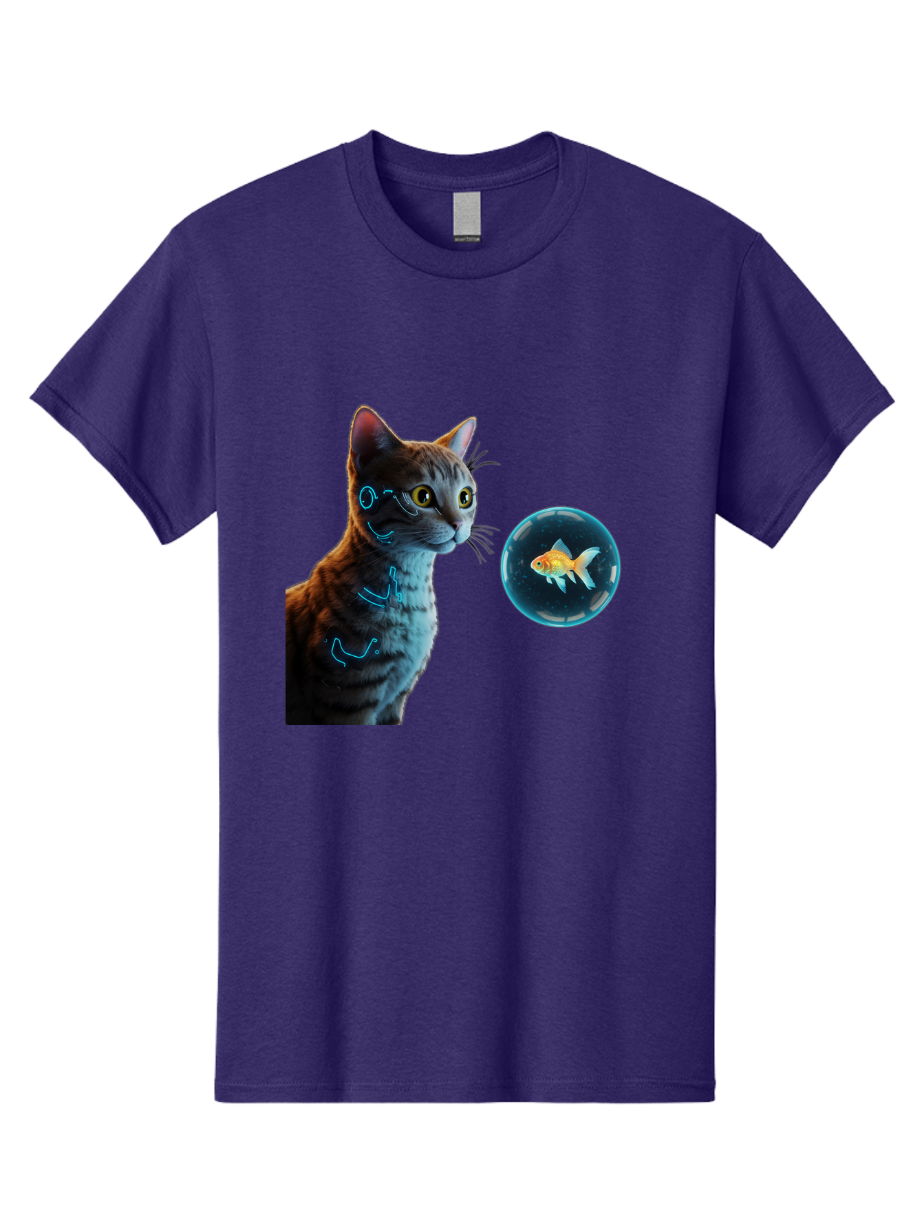 Cat-With-Fishbowl Men'S Graphic Tee, 100% Cotton, Comfortable Casual Summer Wear, Machine Washable, Vintage Camera, Old Camera, Antique Camera, Black Camera, Classic Photography, Photography Equipment, Nostalgic Device, Film Camera, Camera Art Bak223